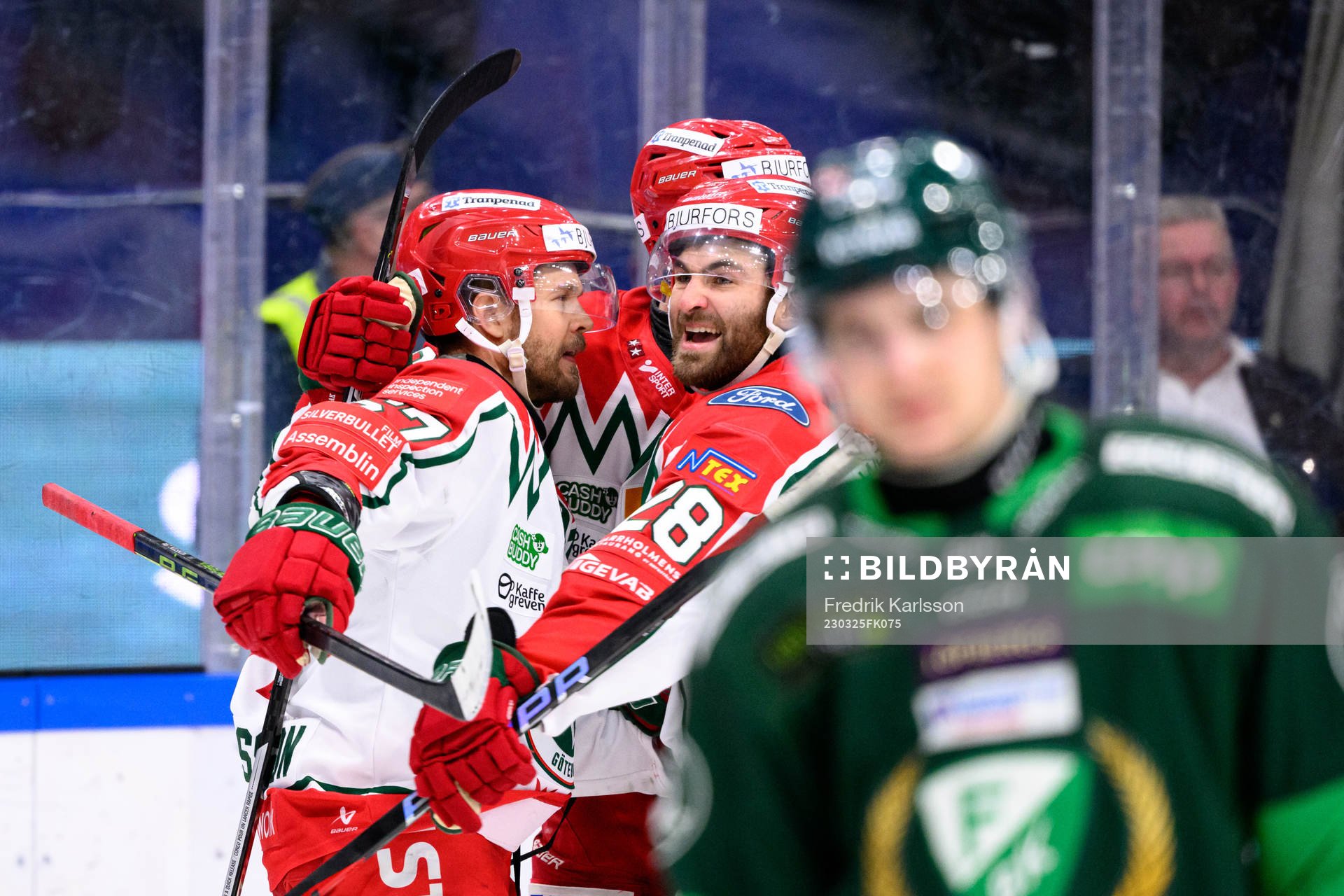 Frölundas Jacob Nilsson jublar