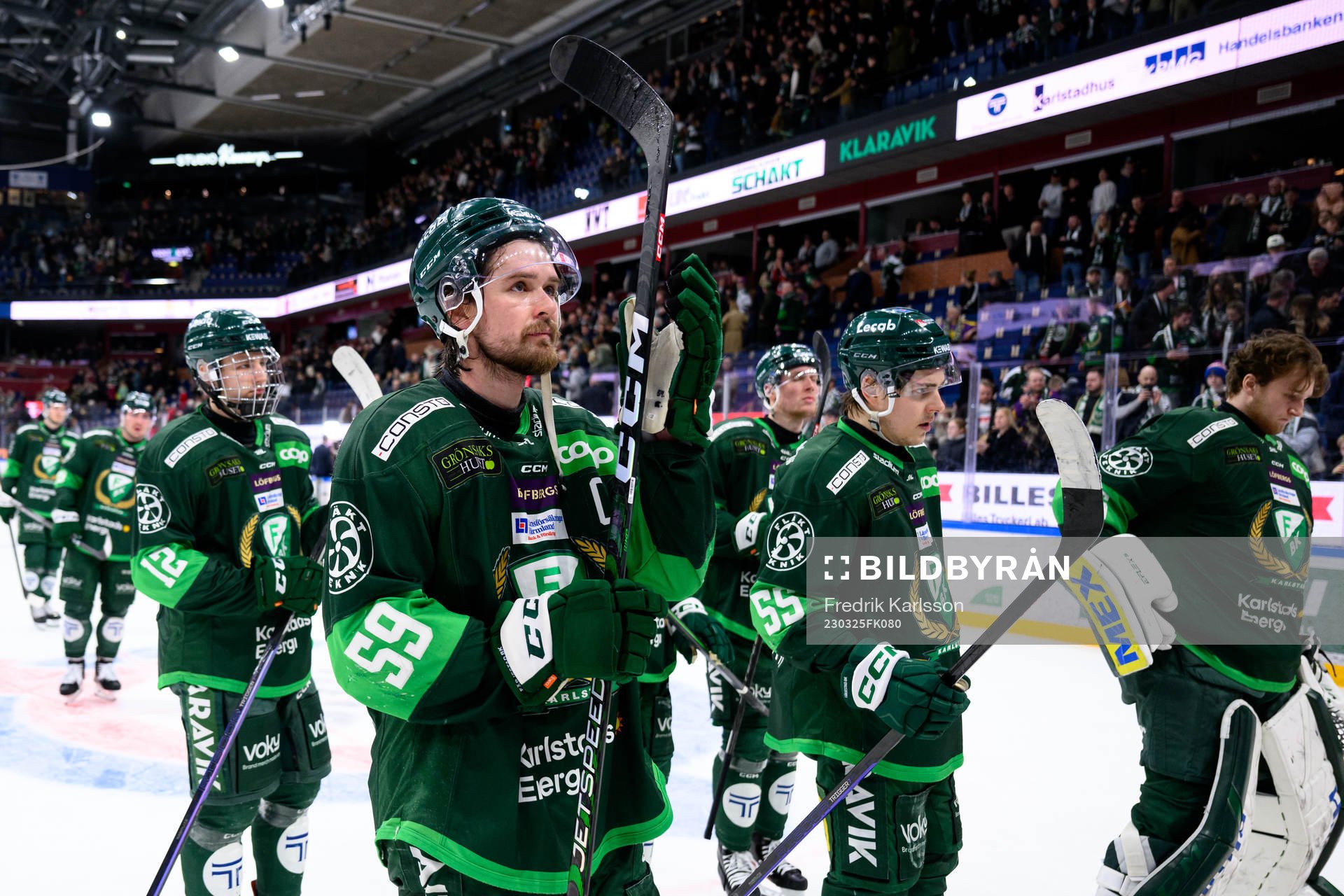 Färjestads Linus Johansson deppar