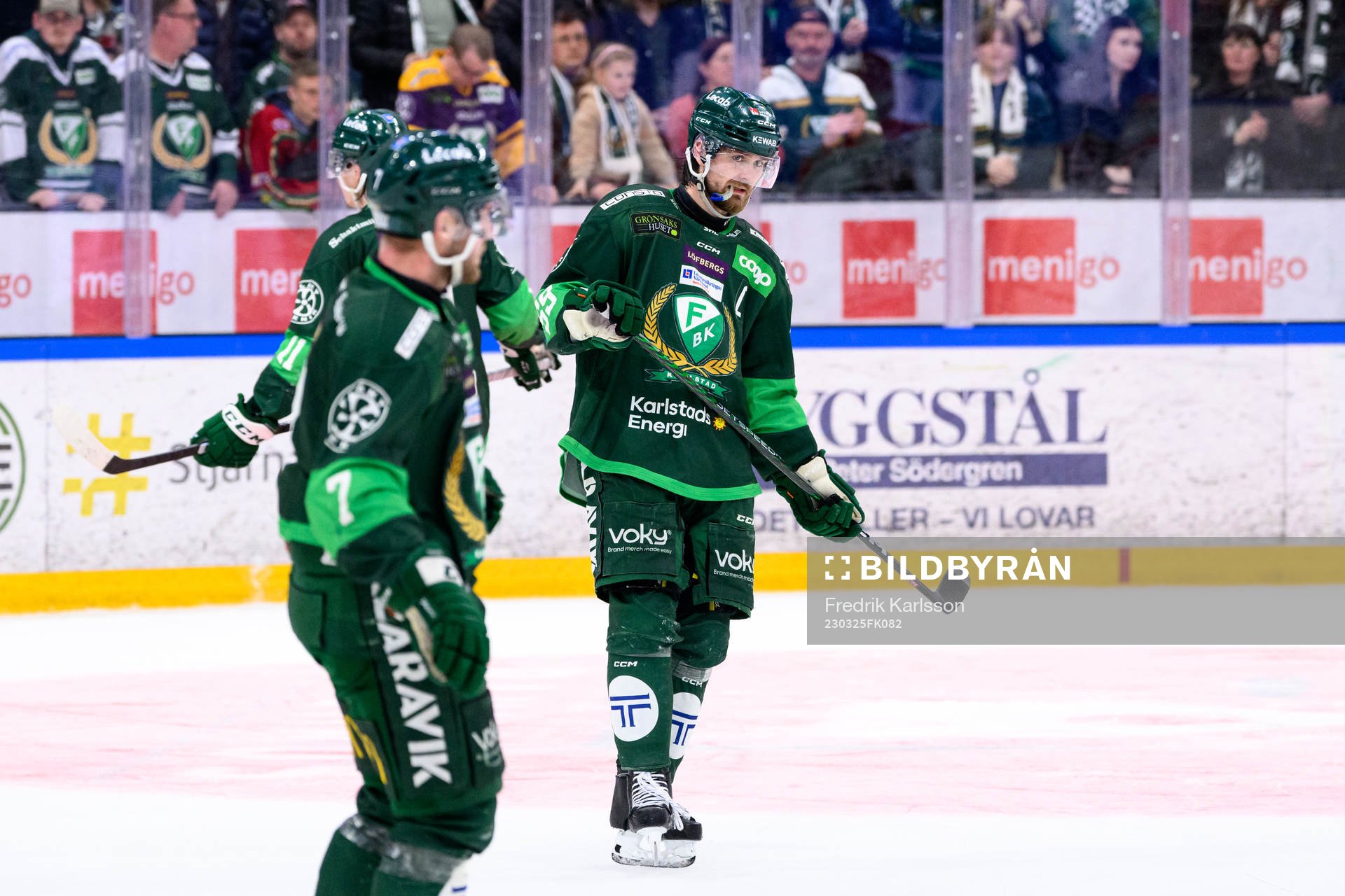 Färjestads Linus Johansson deppar