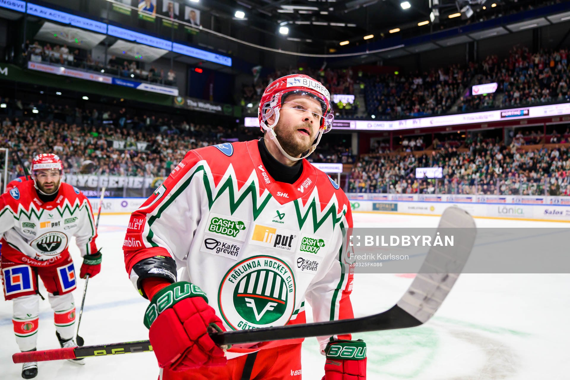 Frölundas Jacob Nilsson jublar