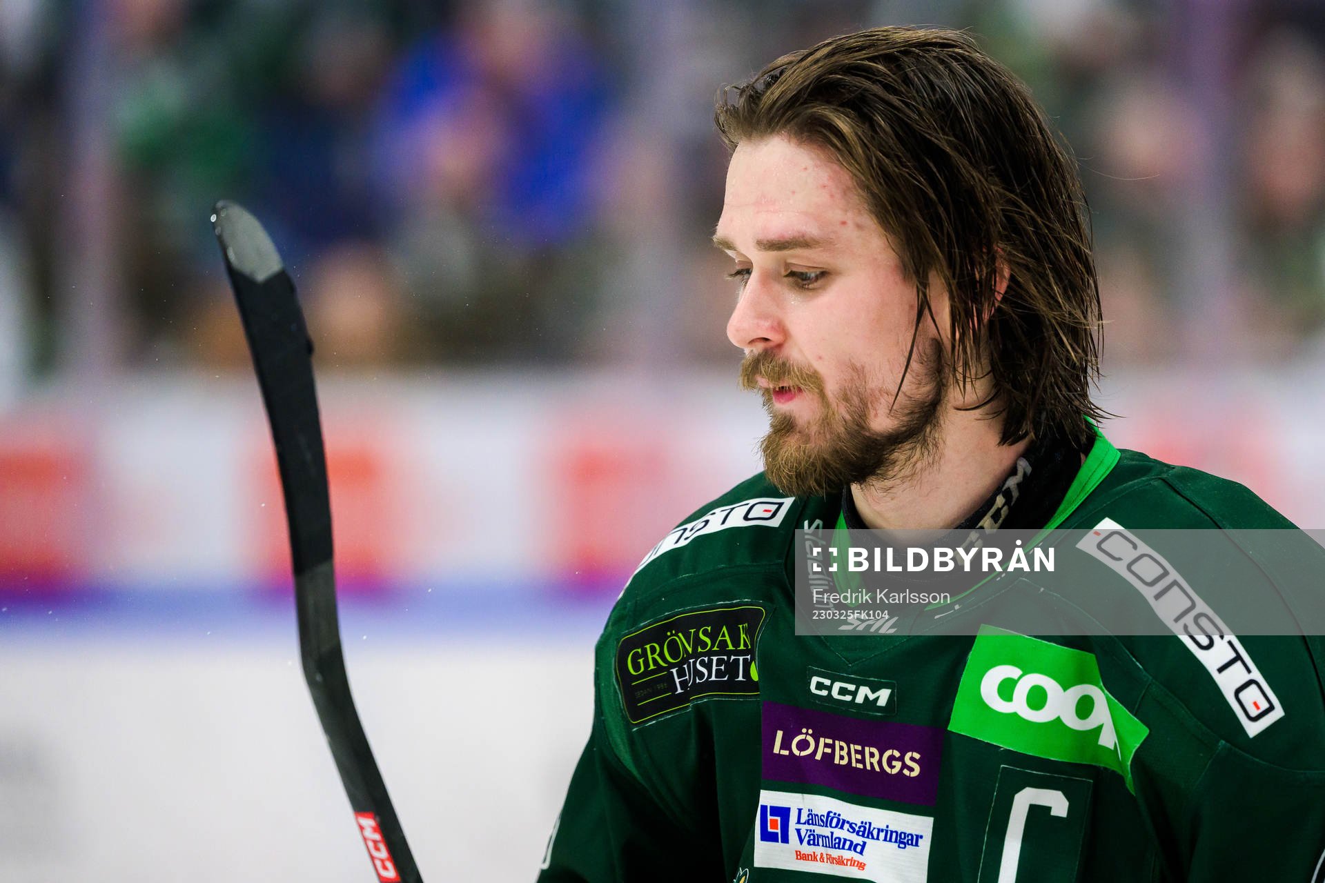 Färjestads Linus Johansson deppar