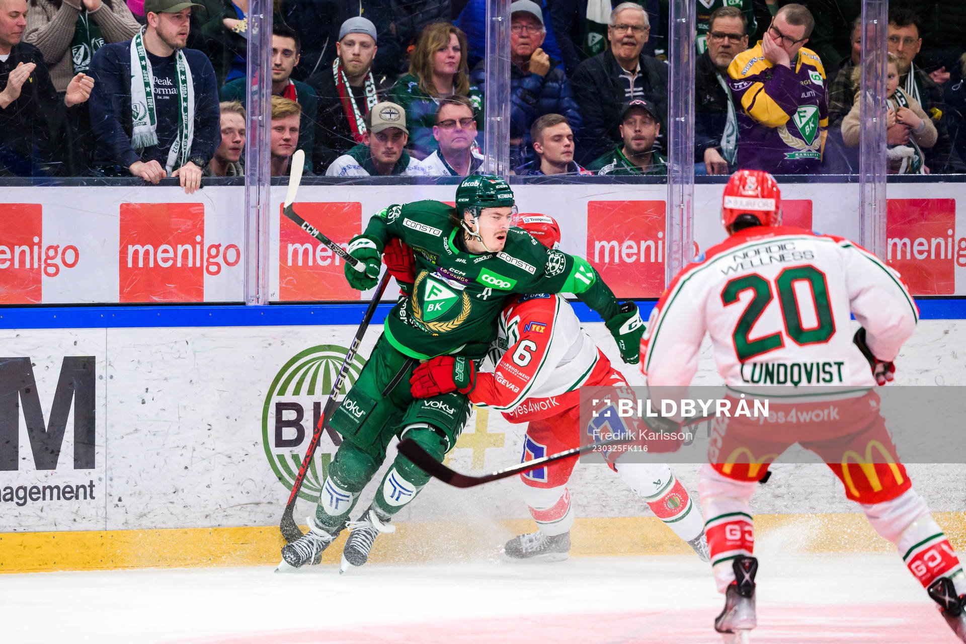 Färjestads Joakim Nygård och Frölundas Filip Hasa