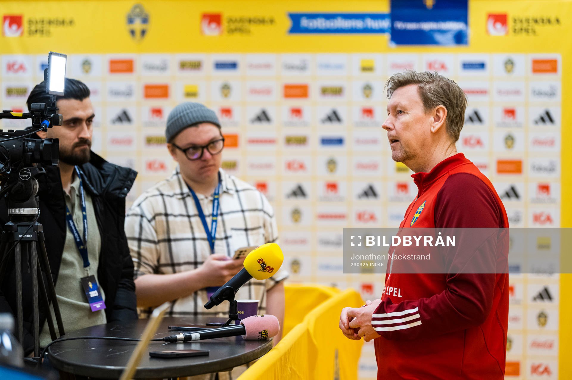 Assistant coach Peter Wettergren of the Swedish national
