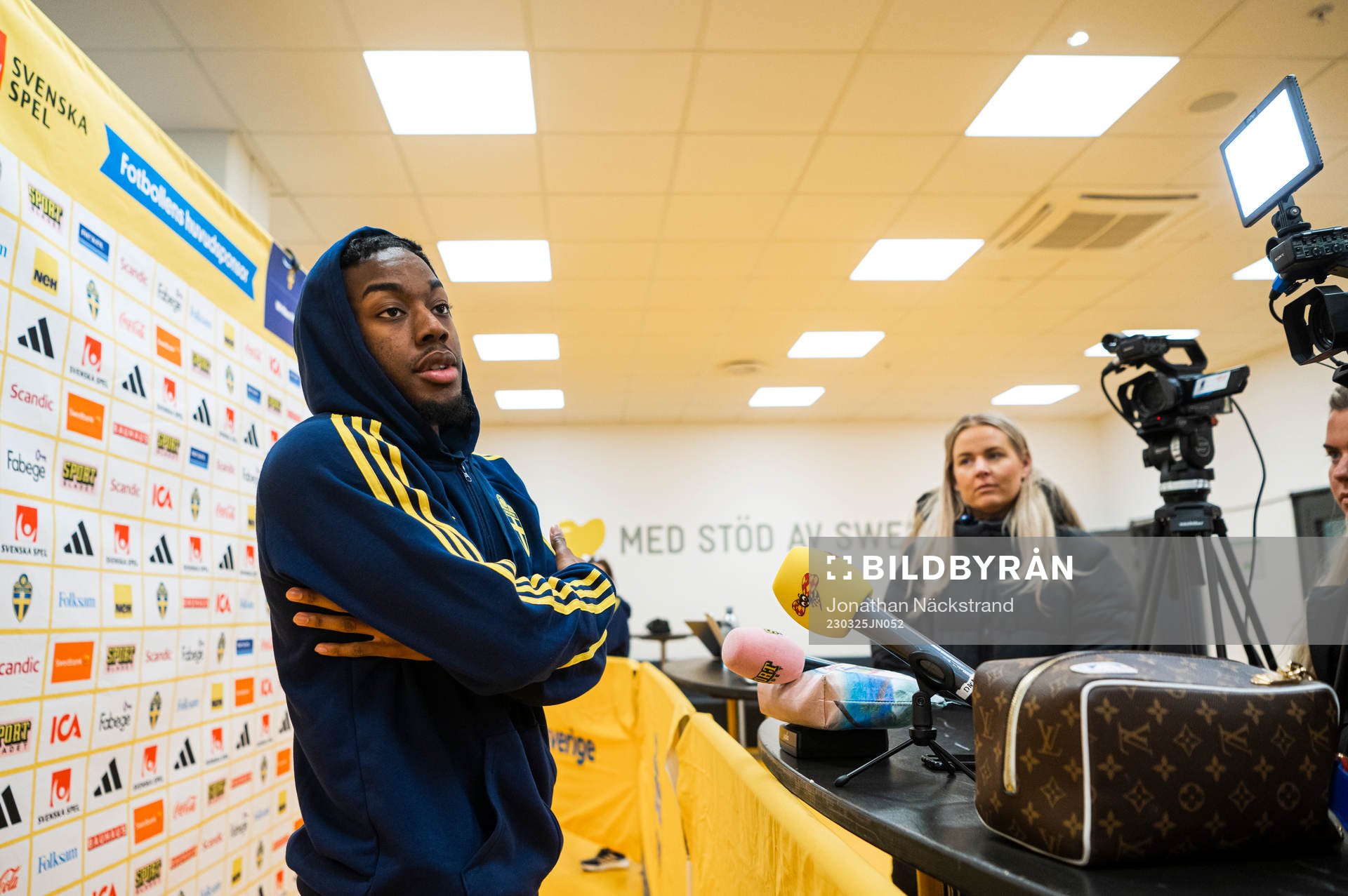 Anthony Elanga of the Swedish national football team