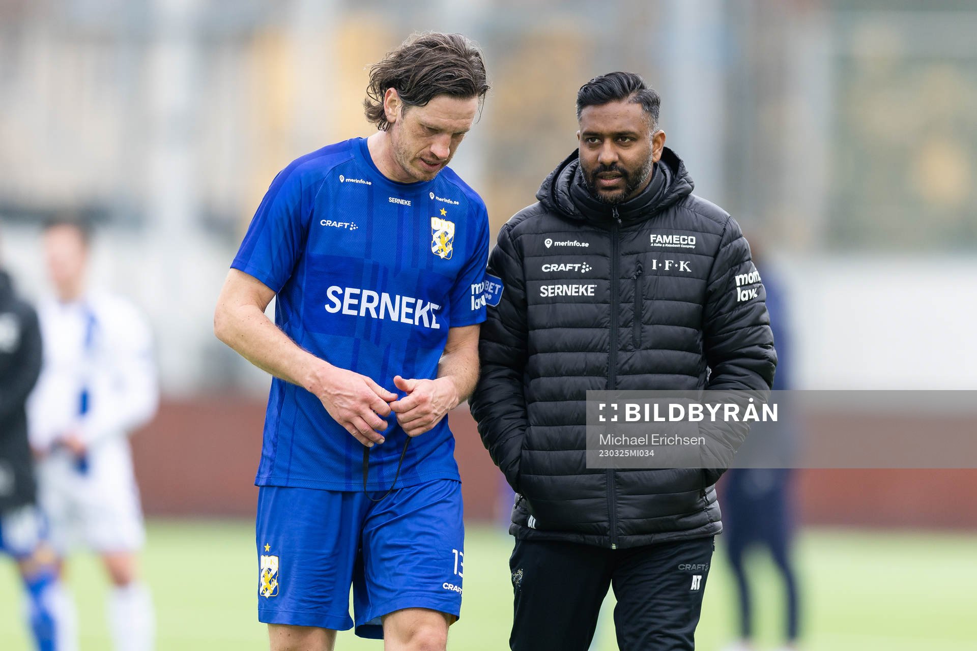 IFK Göteborgs Gustav Svensson och tränare Alexander