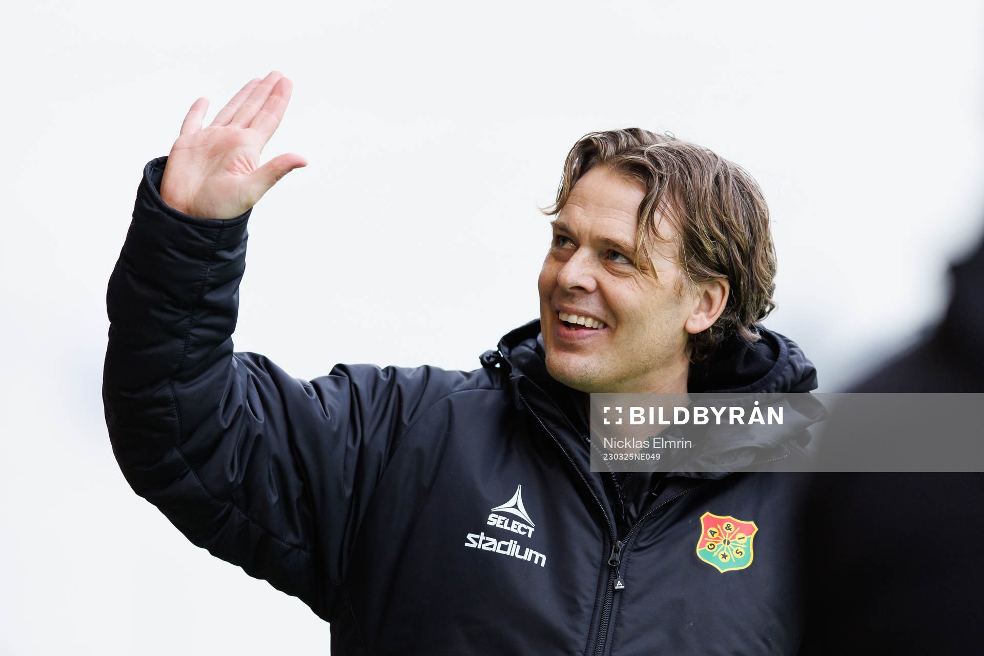 GAIS tränare Fredrik Holmberg innan träningsmatchen