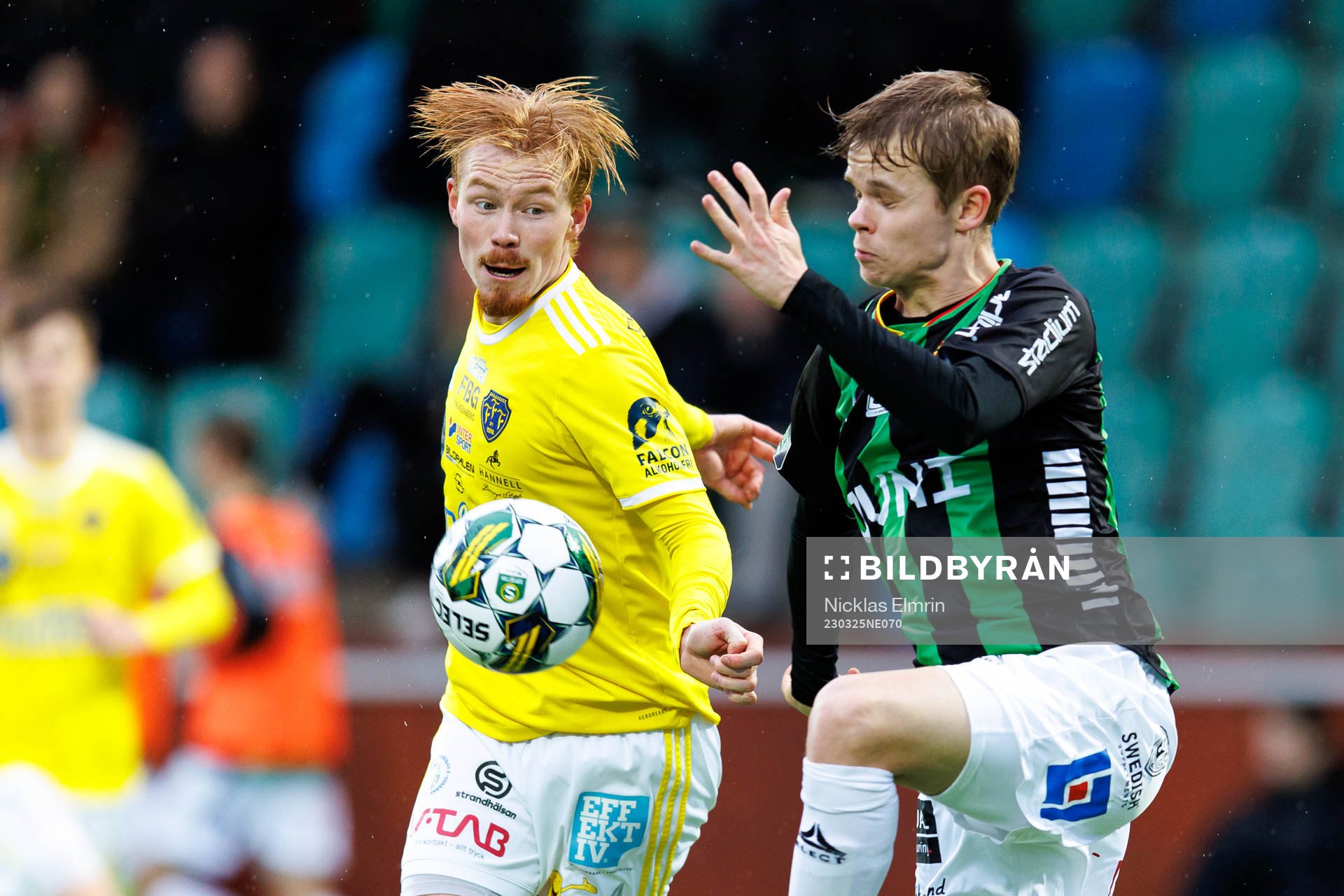 Falkenbergs Linus Borgström och GAIS Viktor Alexandersson