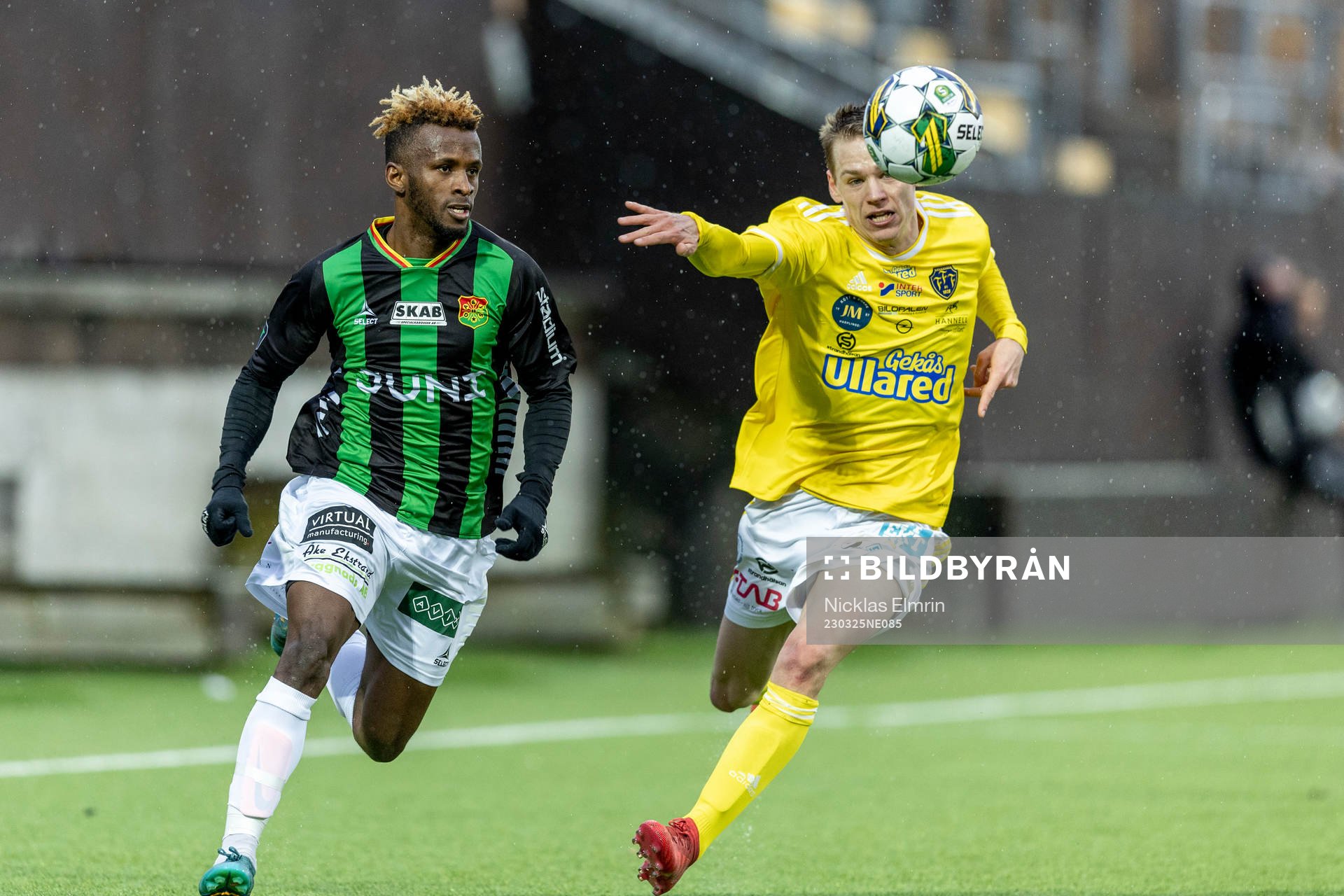 GAIS Rickard Emeka Friday och Falkenbergs Gabriel Johansson