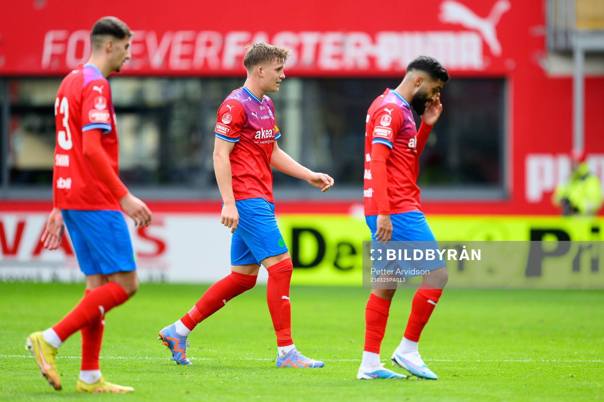 Helsingborgs Casper Widell och Amin Al Hamawi  deppar