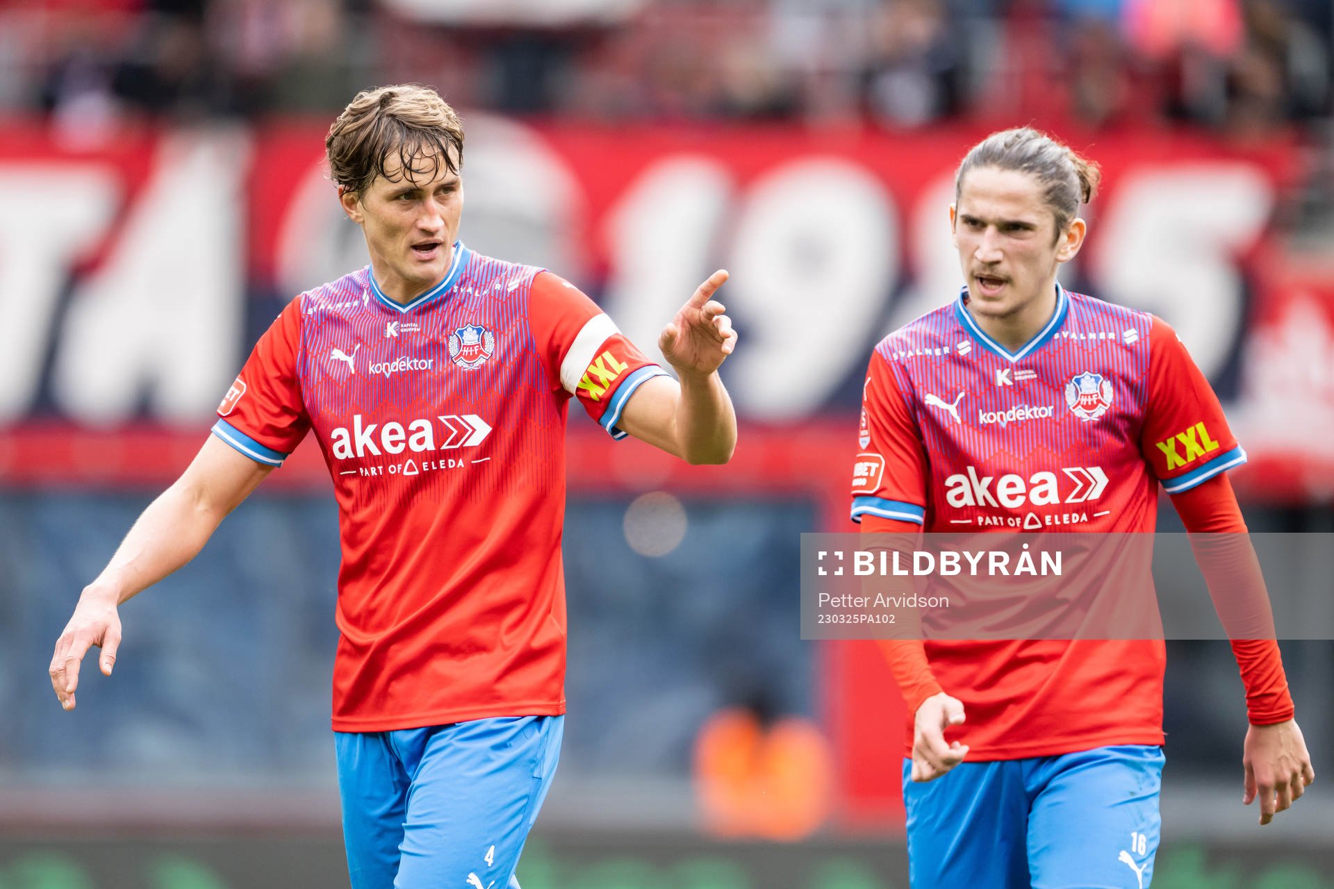 Helsingborgs Thomas Rogne och Ervin Gigovic