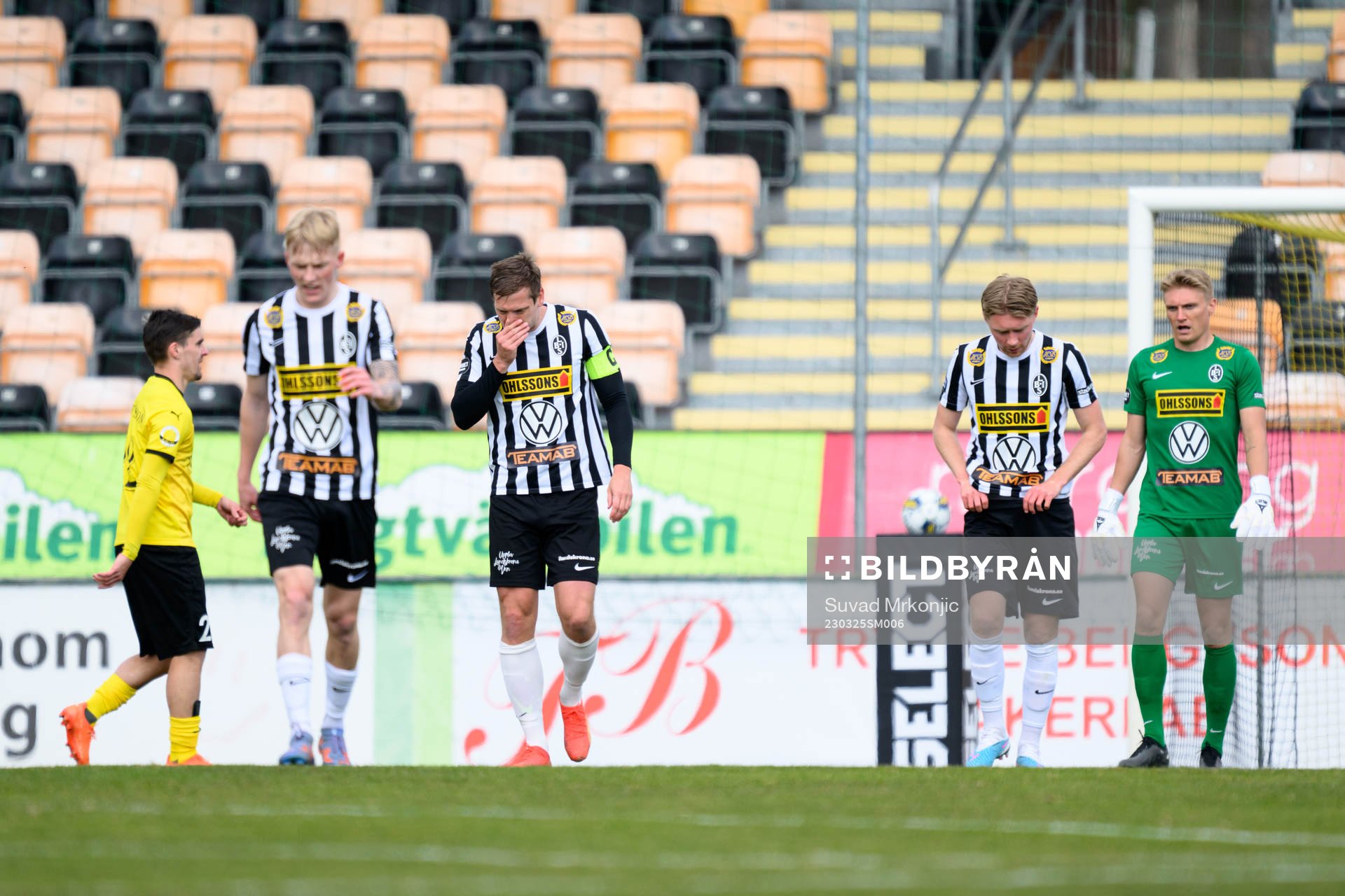 Landskronas spelare deppar