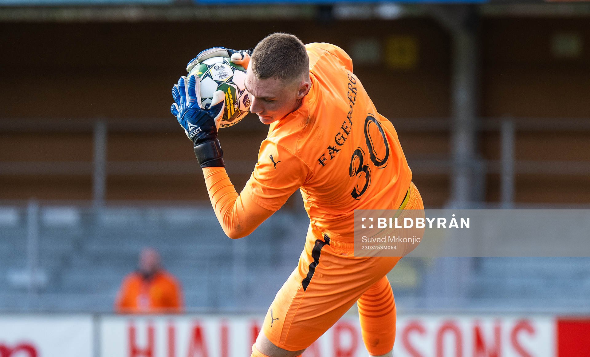 Mjällbys målvakt Hugo Fagerberg