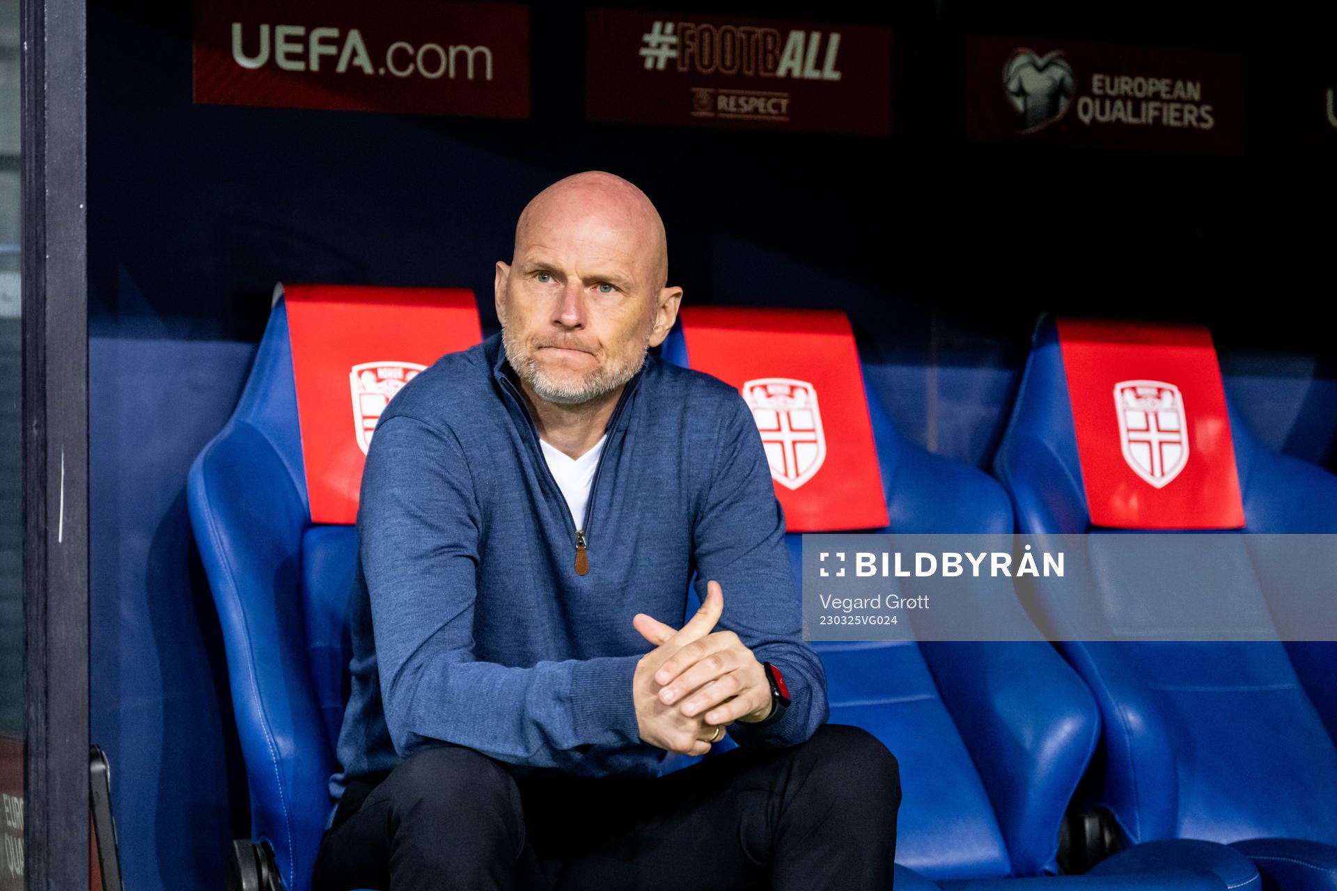 Head coach Ståle Solbakken of Norway