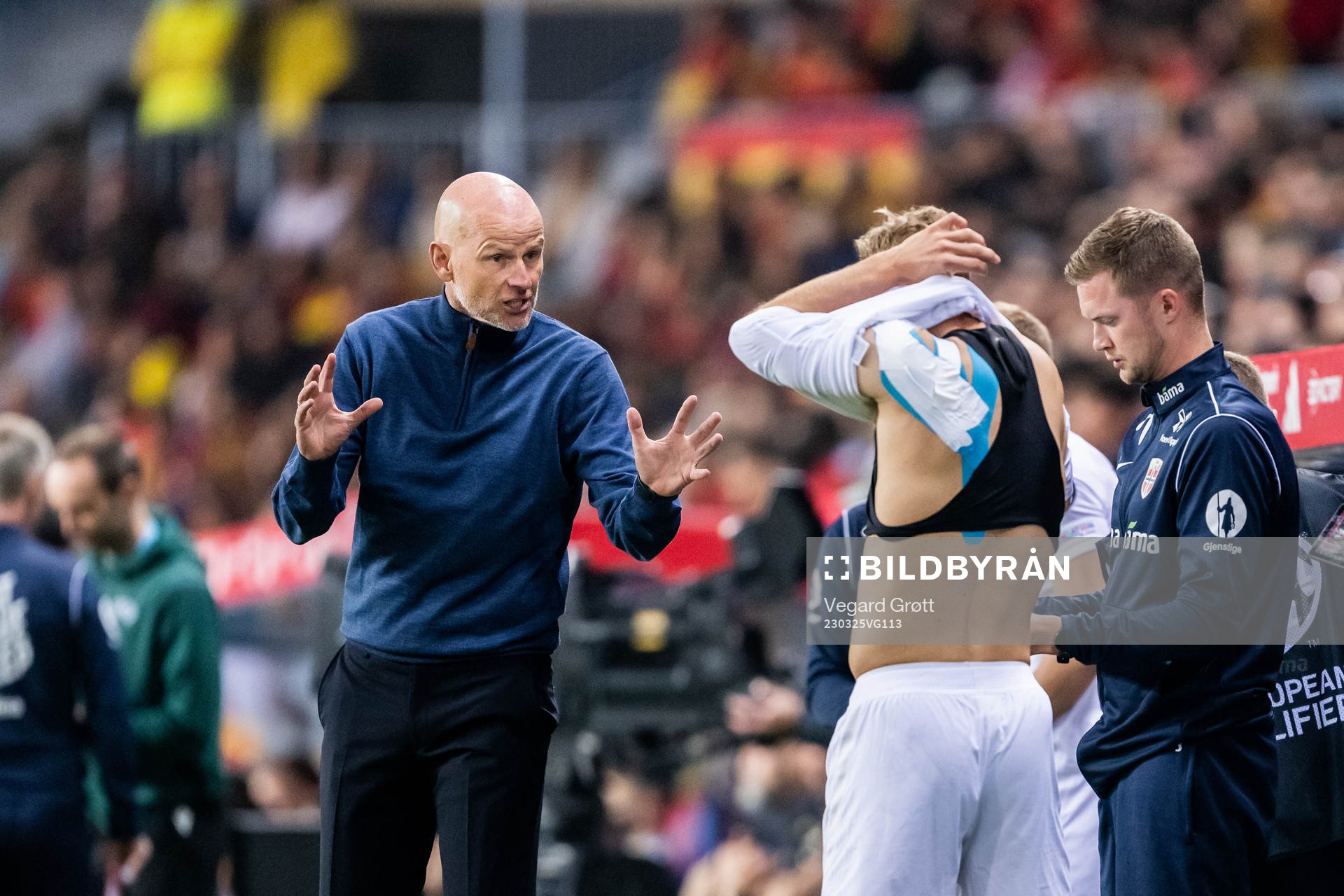 Head coach Ståle Solbakken of Norway