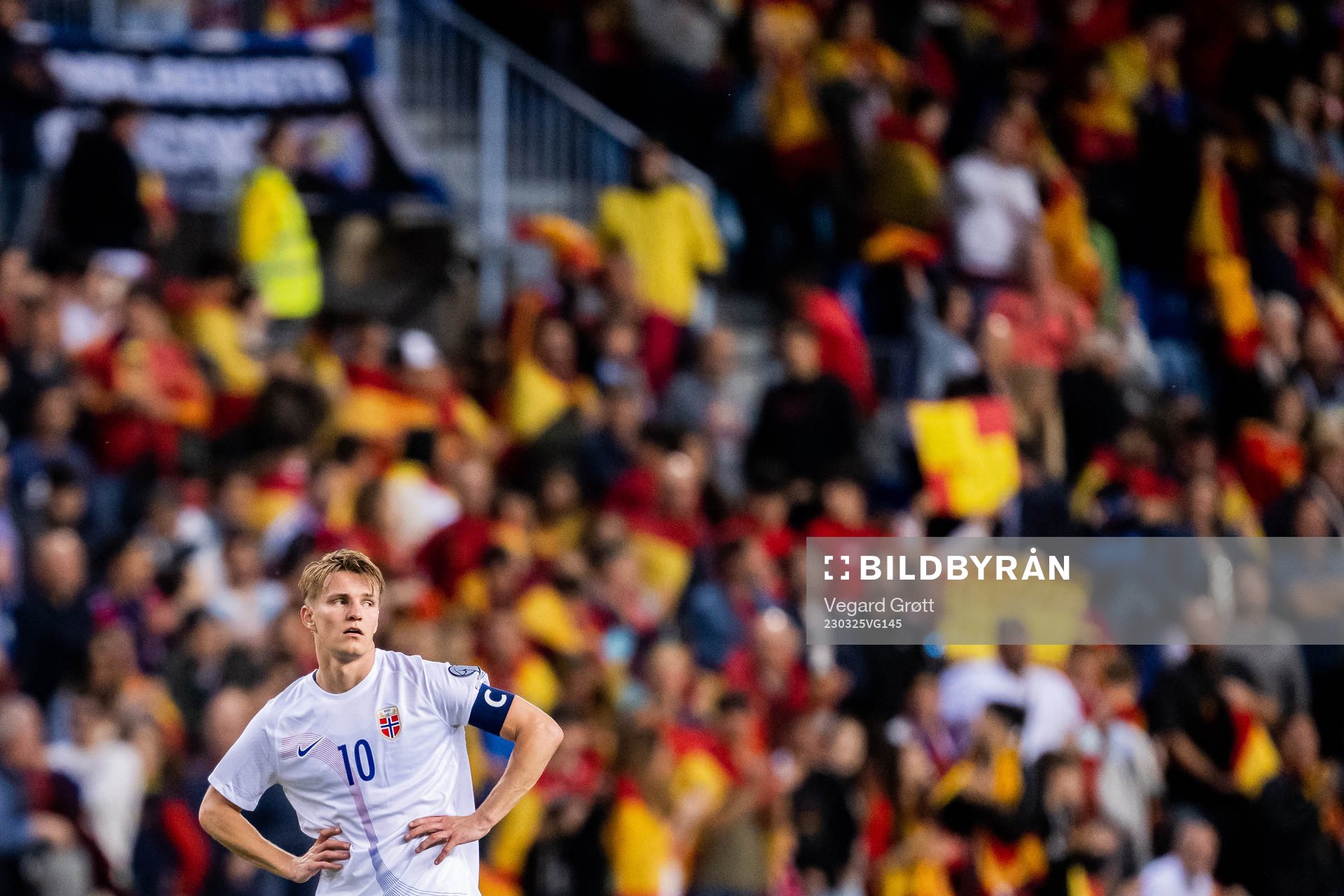 Martin Ødegaard of Norway looks dejected