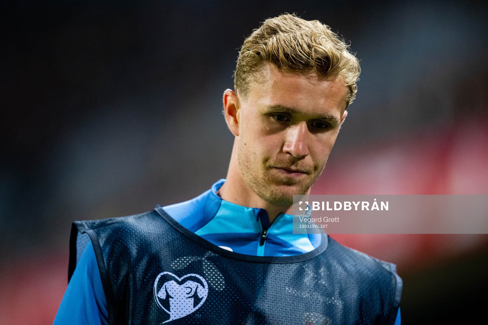 Ola Solbakken of Norway warms up
