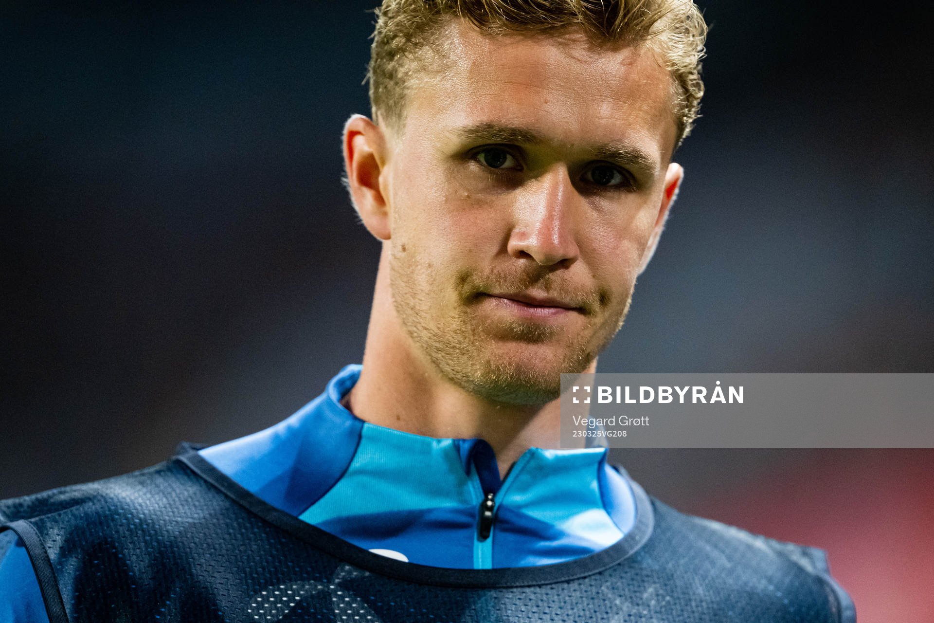 Ola Solbakken of Norway warms up