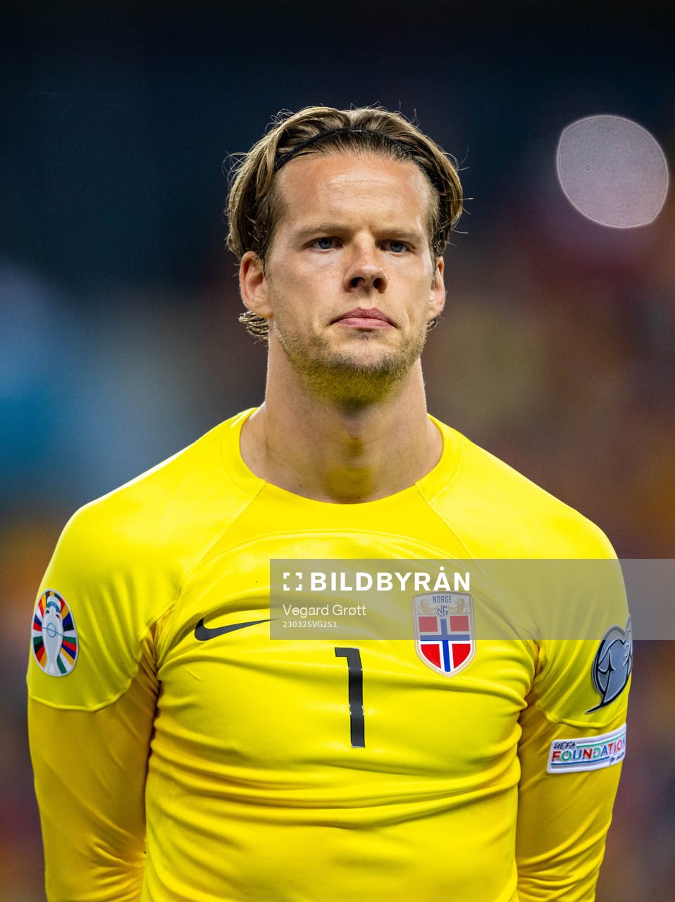Goalkeeper Ørjan Håskjold Nyland of Norway