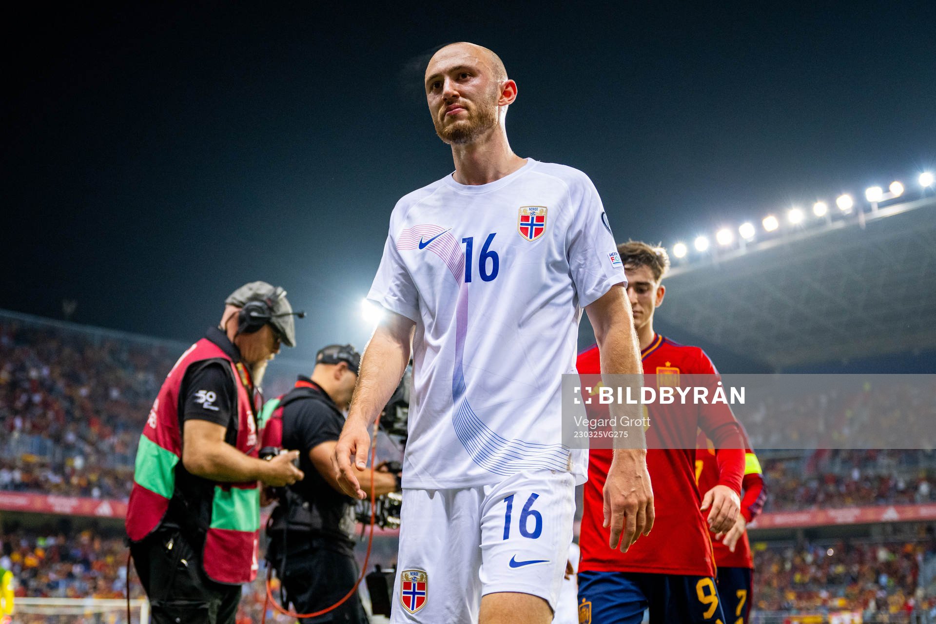 Fredrik Aursnes of Norway at half-time