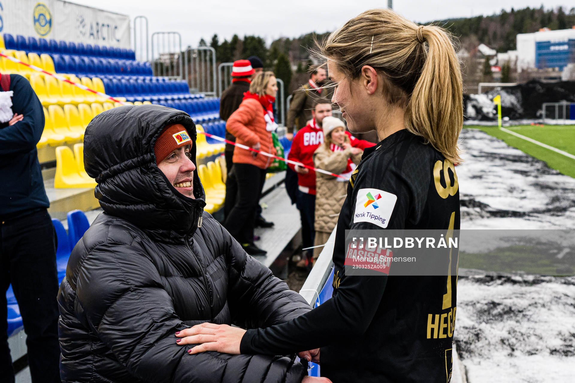 Markus Neby and Andrine Stolsmo Hegerberg of Brann