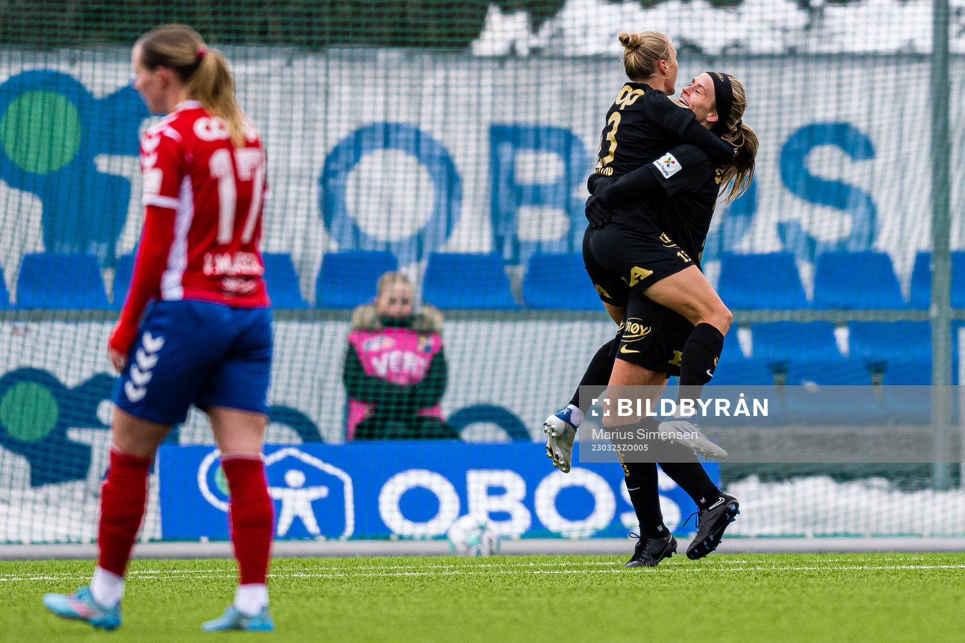Alyssa Mae Walker of Brann celebrates