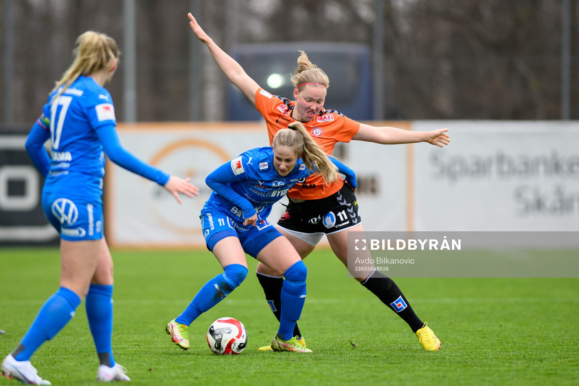 Kalmars Sofia Olsson och Kristianstads Hlin Eiriksdottir