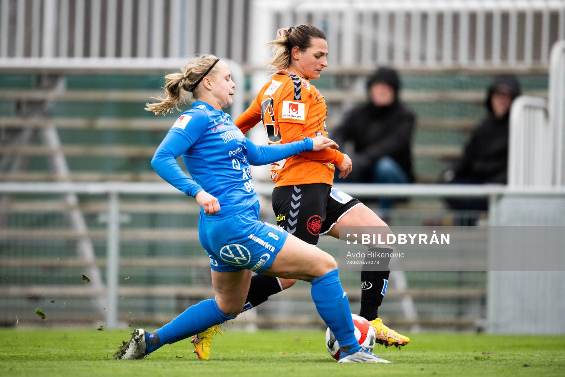 Kristianstads Emma Petrovic och Kalmars Fanny Nilsson