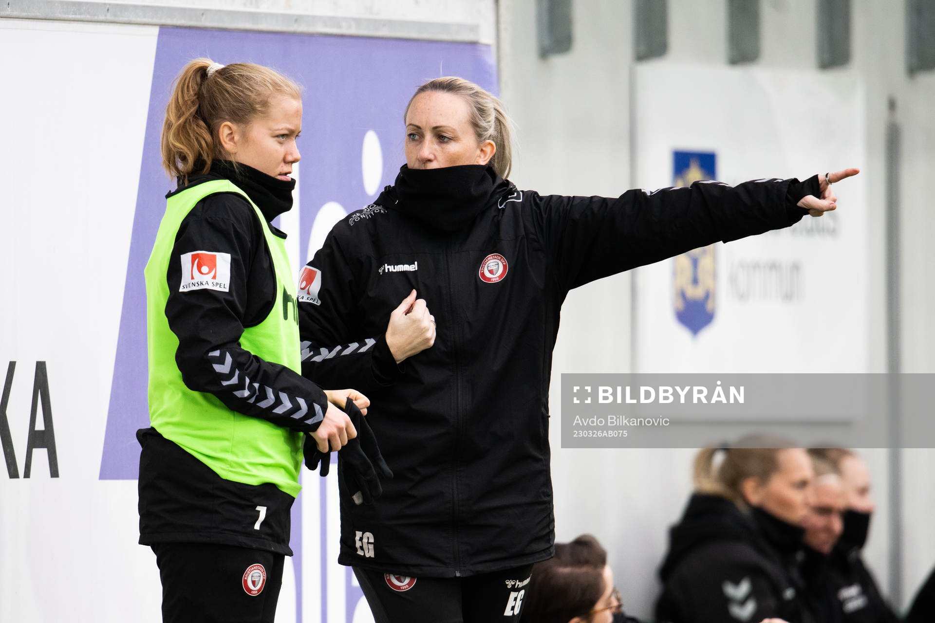 Kristianstads tränare Elisabet Gunnarsdottir och