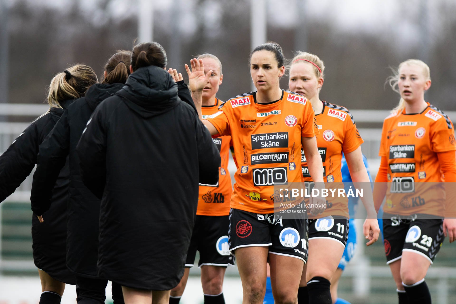 Kristianstads Evelyne Viens jublar