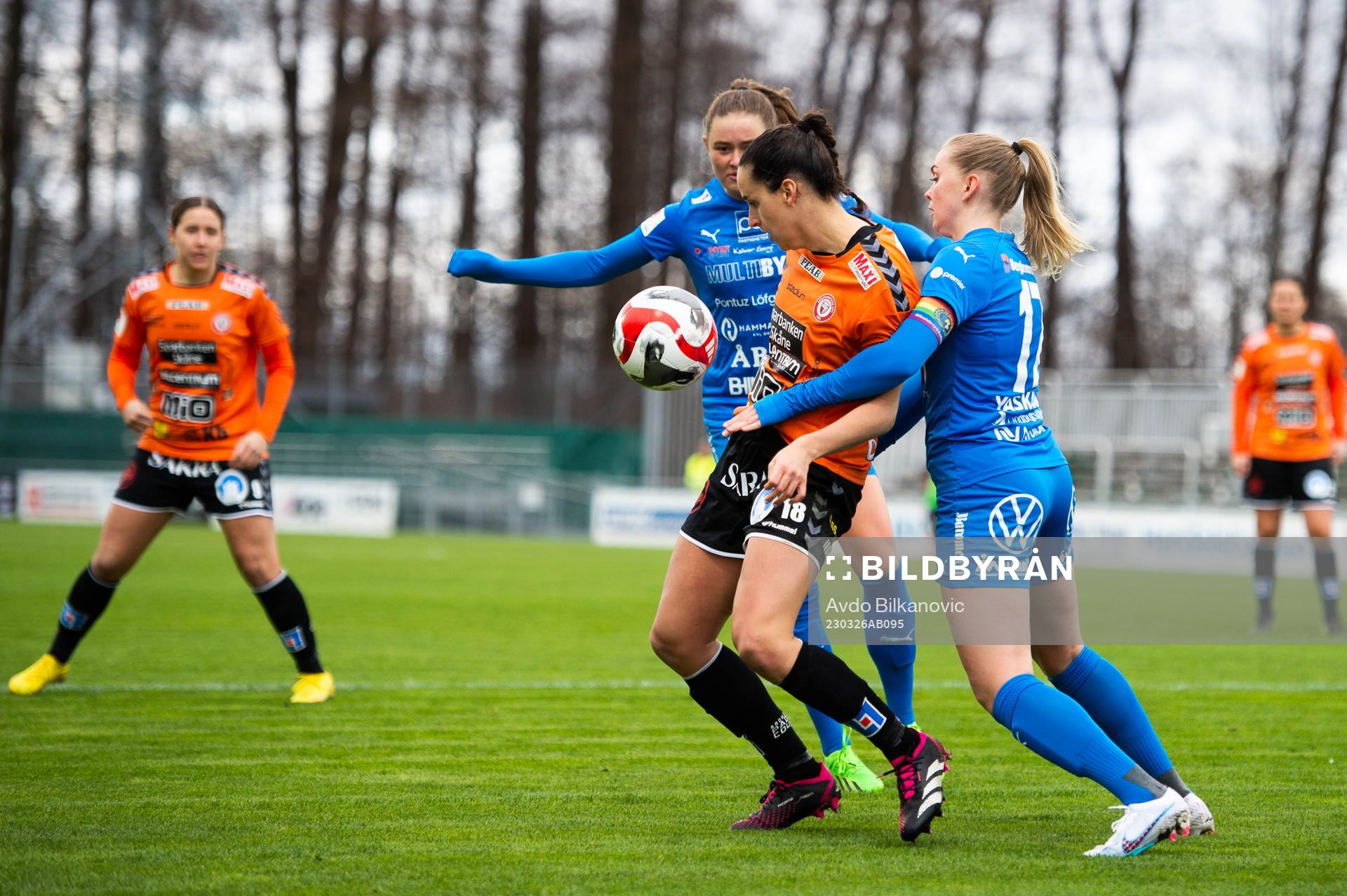 Kristianstads Evelyne Viens och Kalmars Amanda Persson