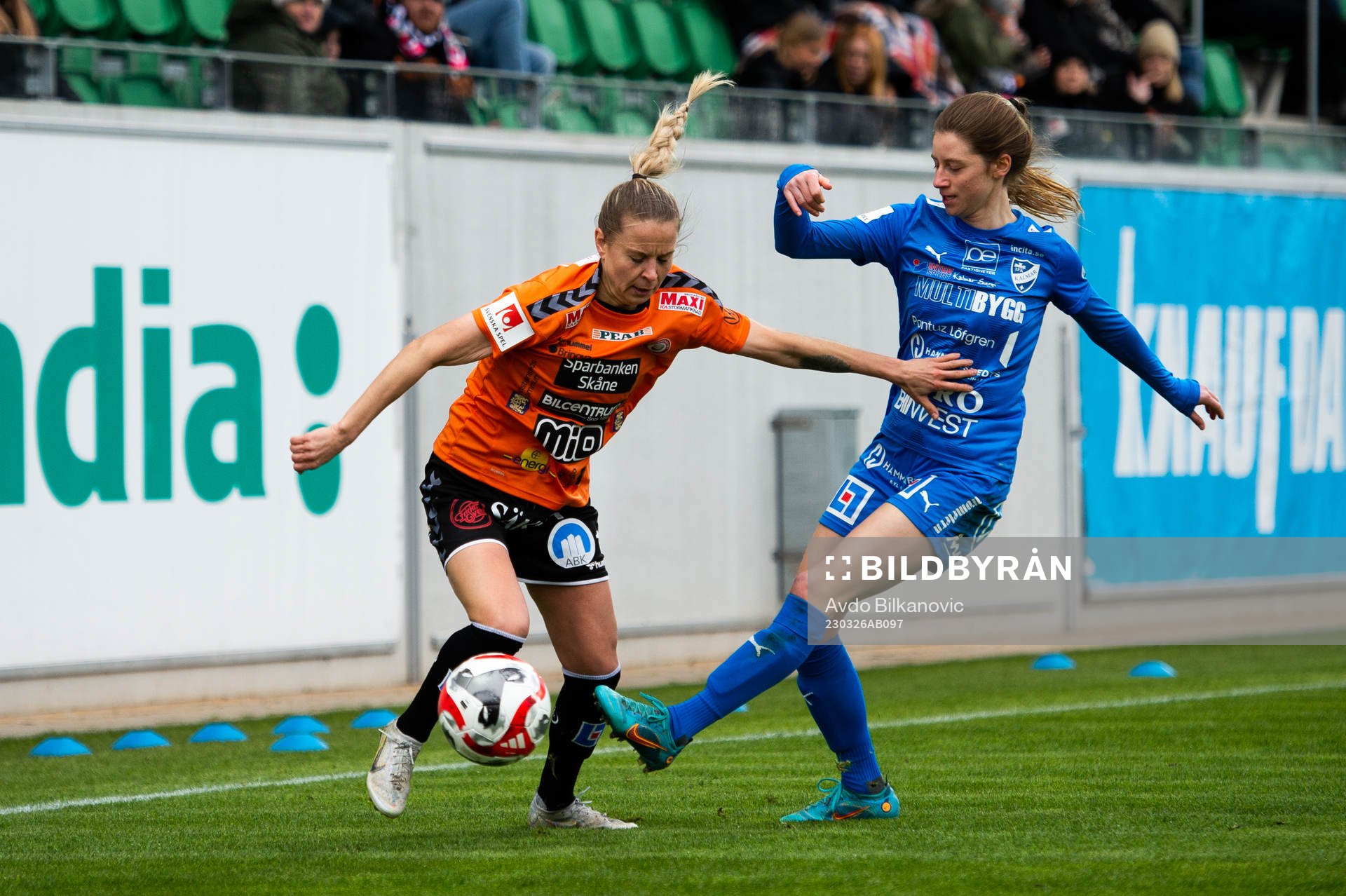 Kristianstads Emmi Alanen och Kalmars Charléne Nowotny