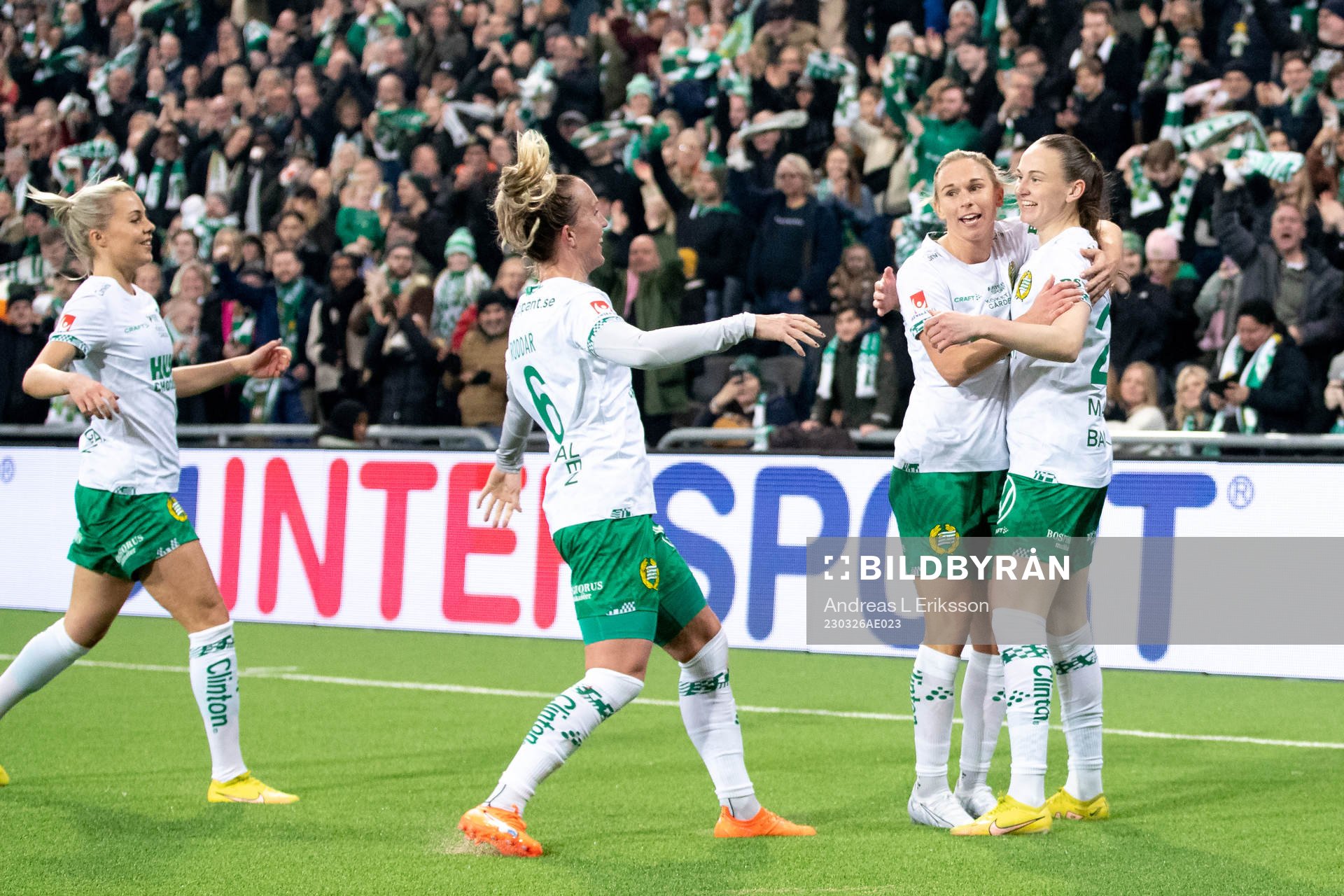 Hammarbys Vilde Hasund jublar