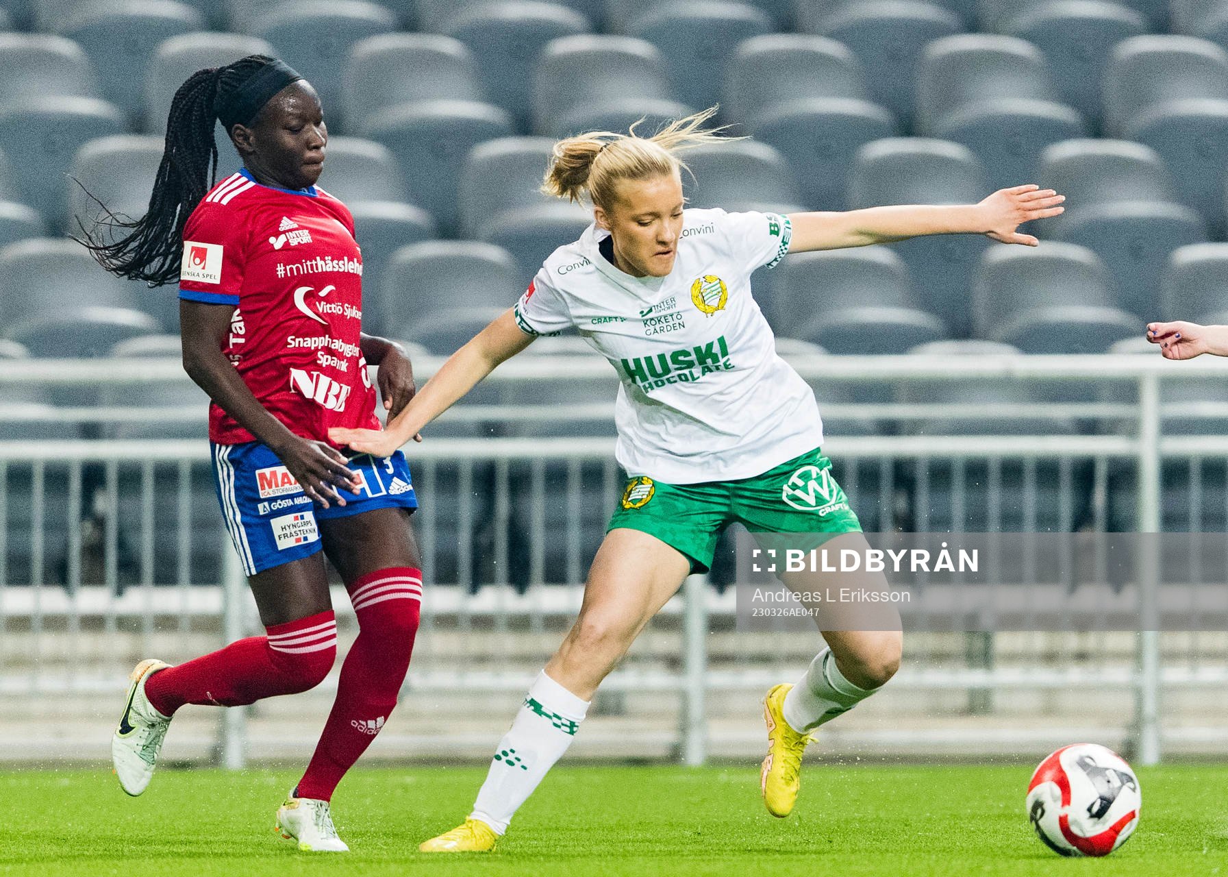 Vittsjös Sura Yekka och Hammarbys Smilla Holmberg