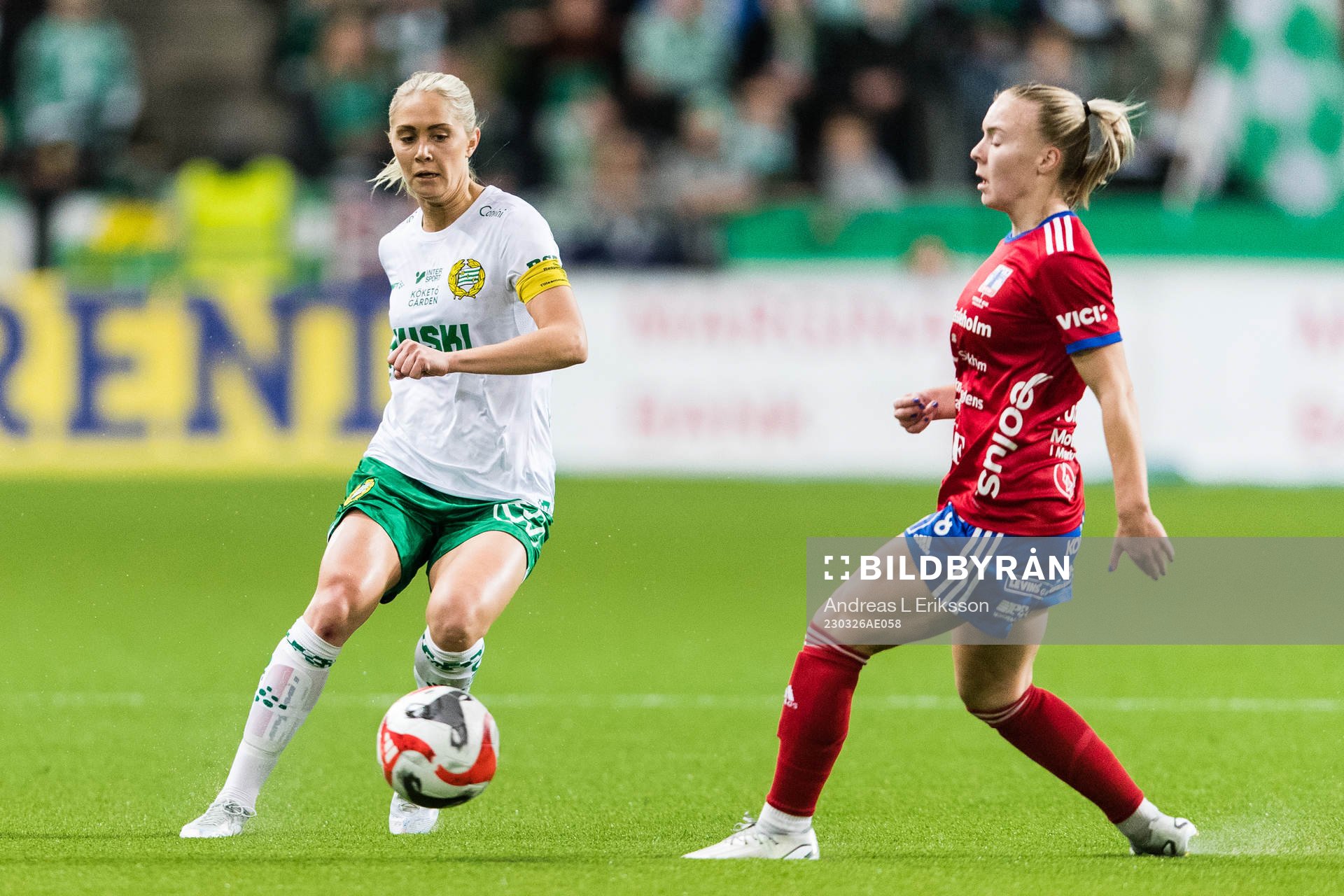 Hammarbys Alice Carlsson och Vittsjös Jutta Rantala