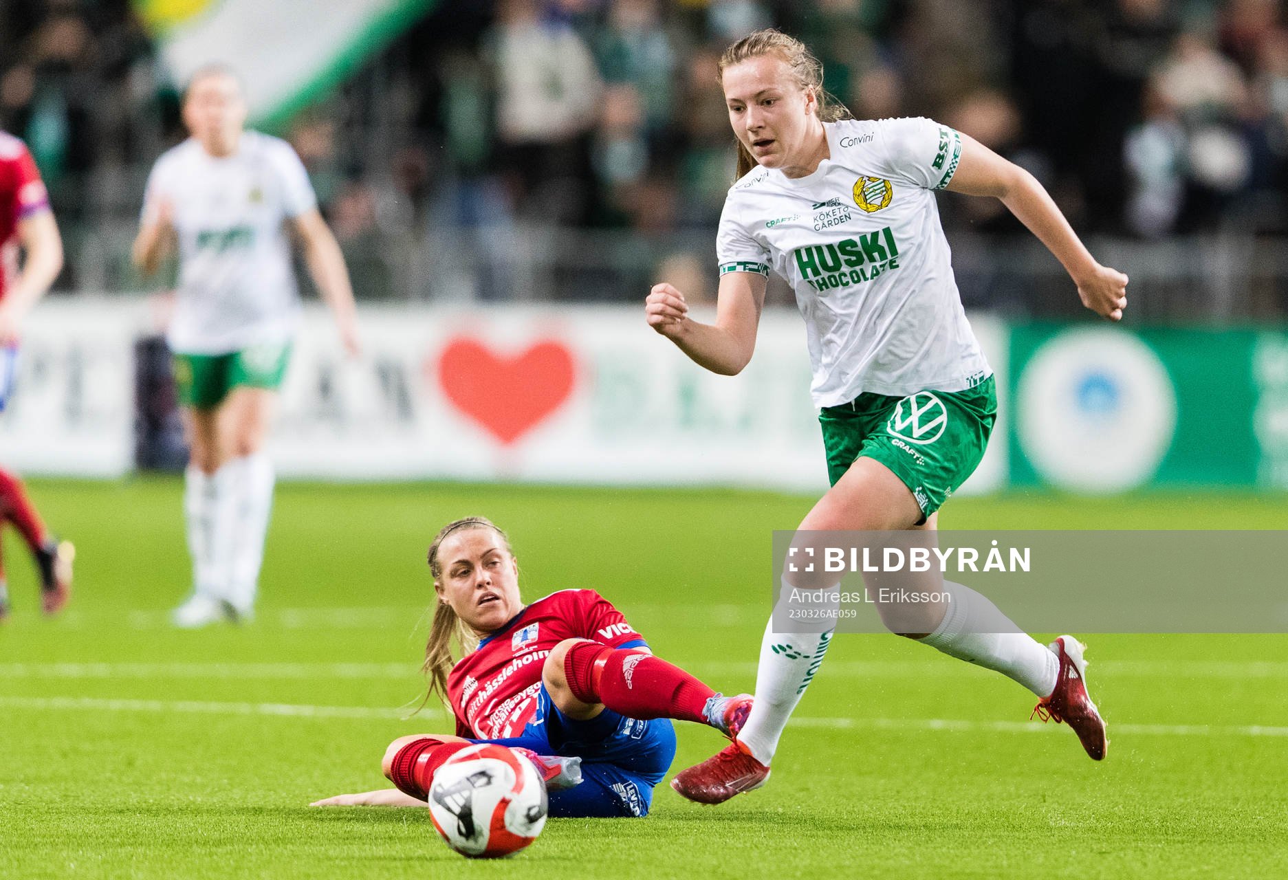 Vittsjös Nellie Persson och Hammarbys Sara Kanutte Fornes