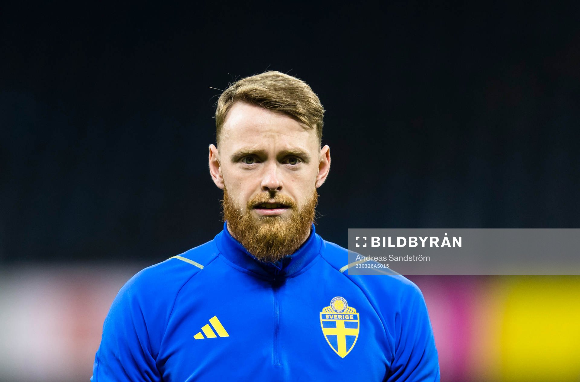 goalkeeper Viktor Johansson of Sweden