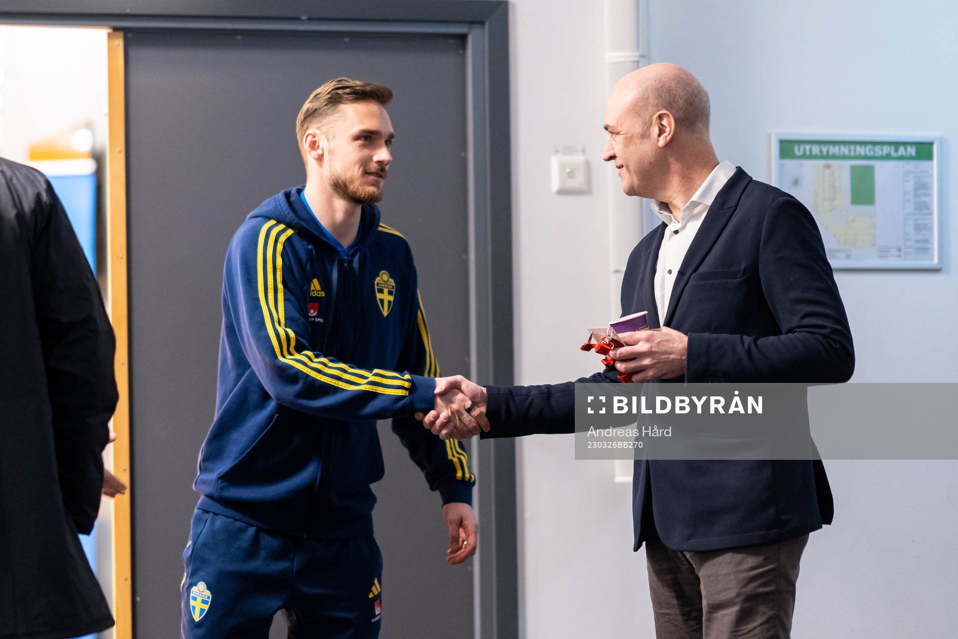 In this handout picture from the Swedish Football