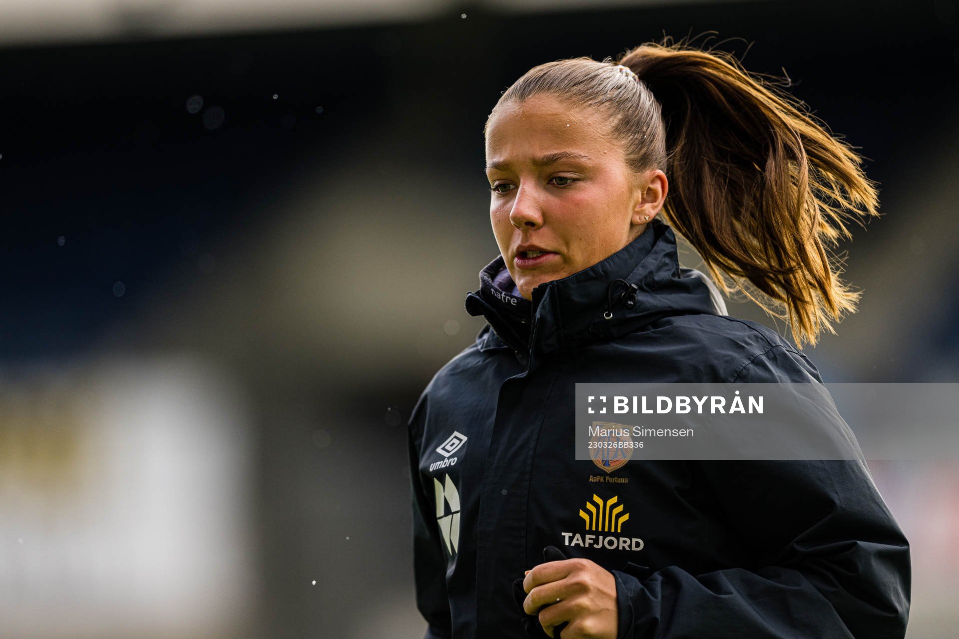 Hanna Bråten Gravem of AaFK Fortuna ahead of the 1. division football match between AaFK Fortuna and Kolbotn on March 26, 2023 in Ålesund.