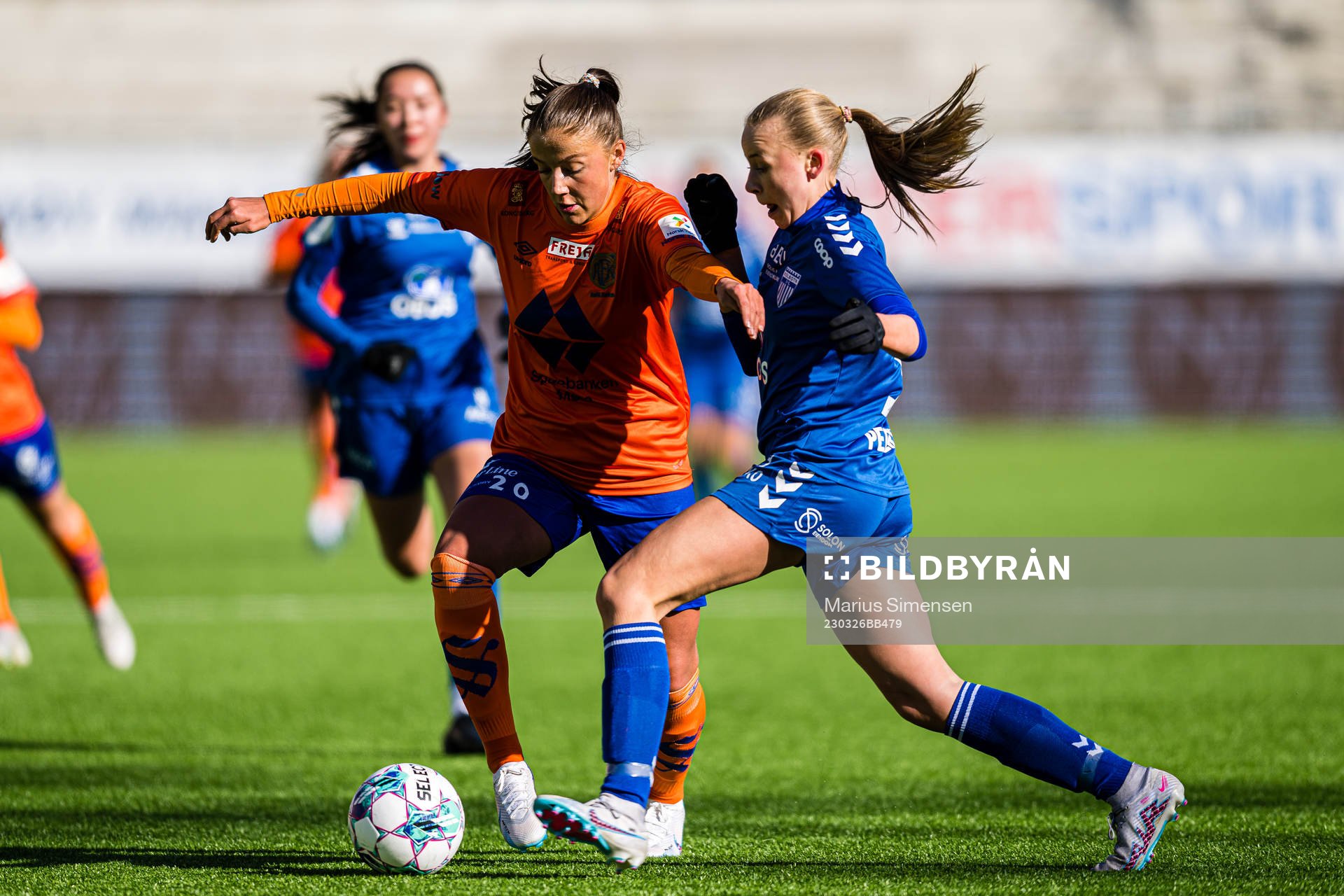 Hanna Bråten Gravem of AaFK Fortuna during the 1. division football match between AaFK Fortuna and Kolbotn on March 26, 2023 in Ålesund.