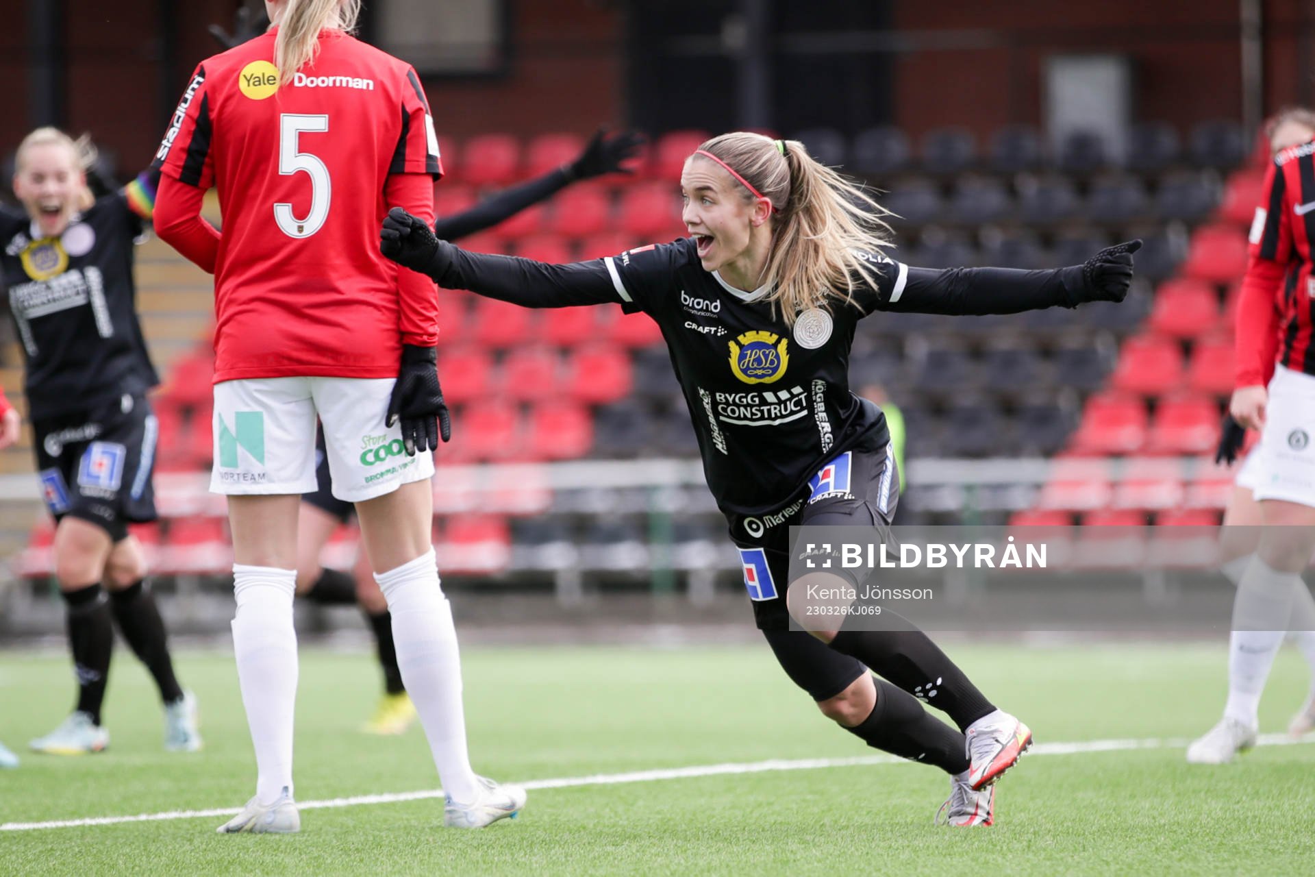 IK Uppsalas Johanna Renmark jublar