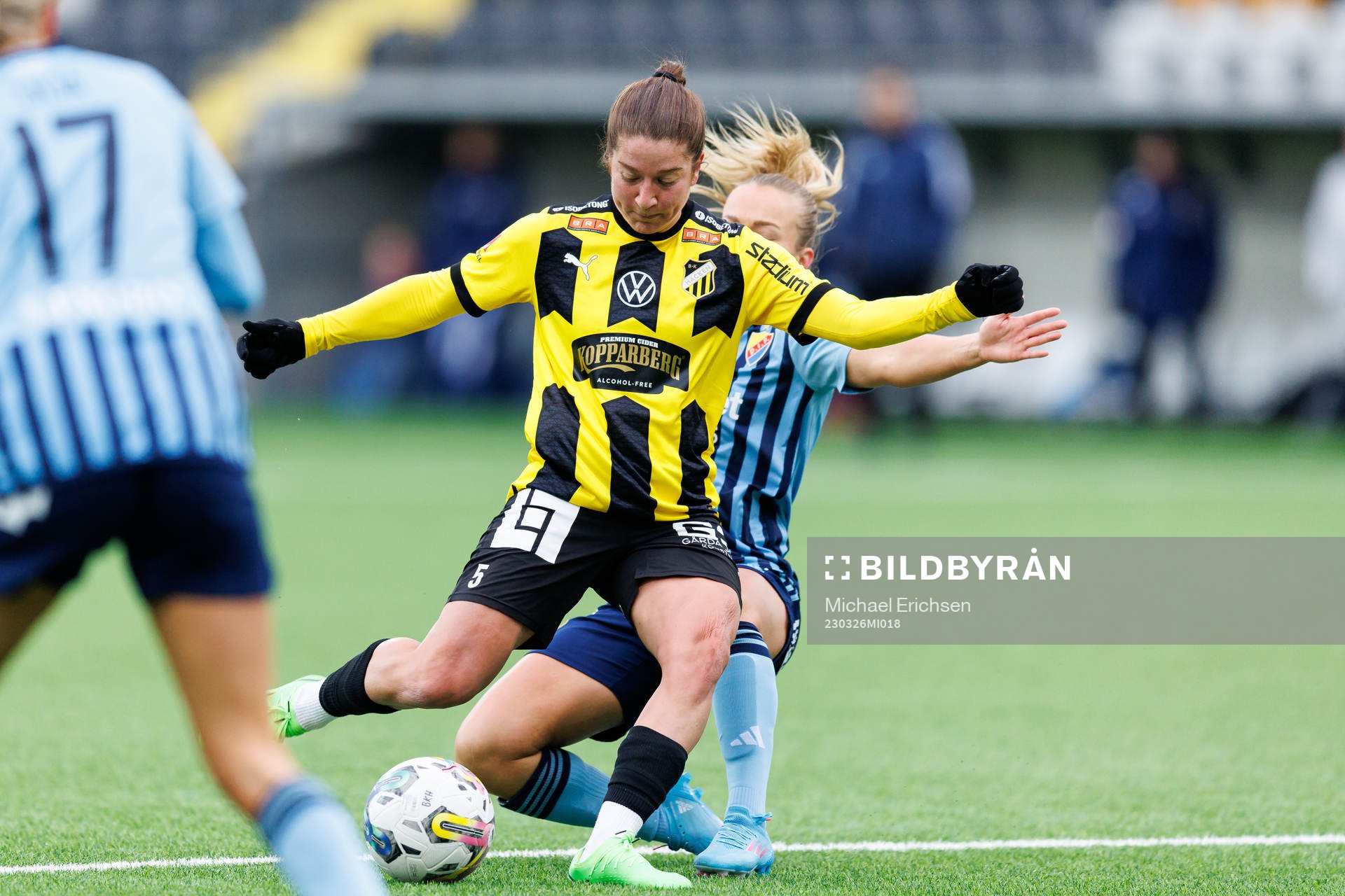 under fotbollsmatchen i Damallsvenskan mellan Häcken och