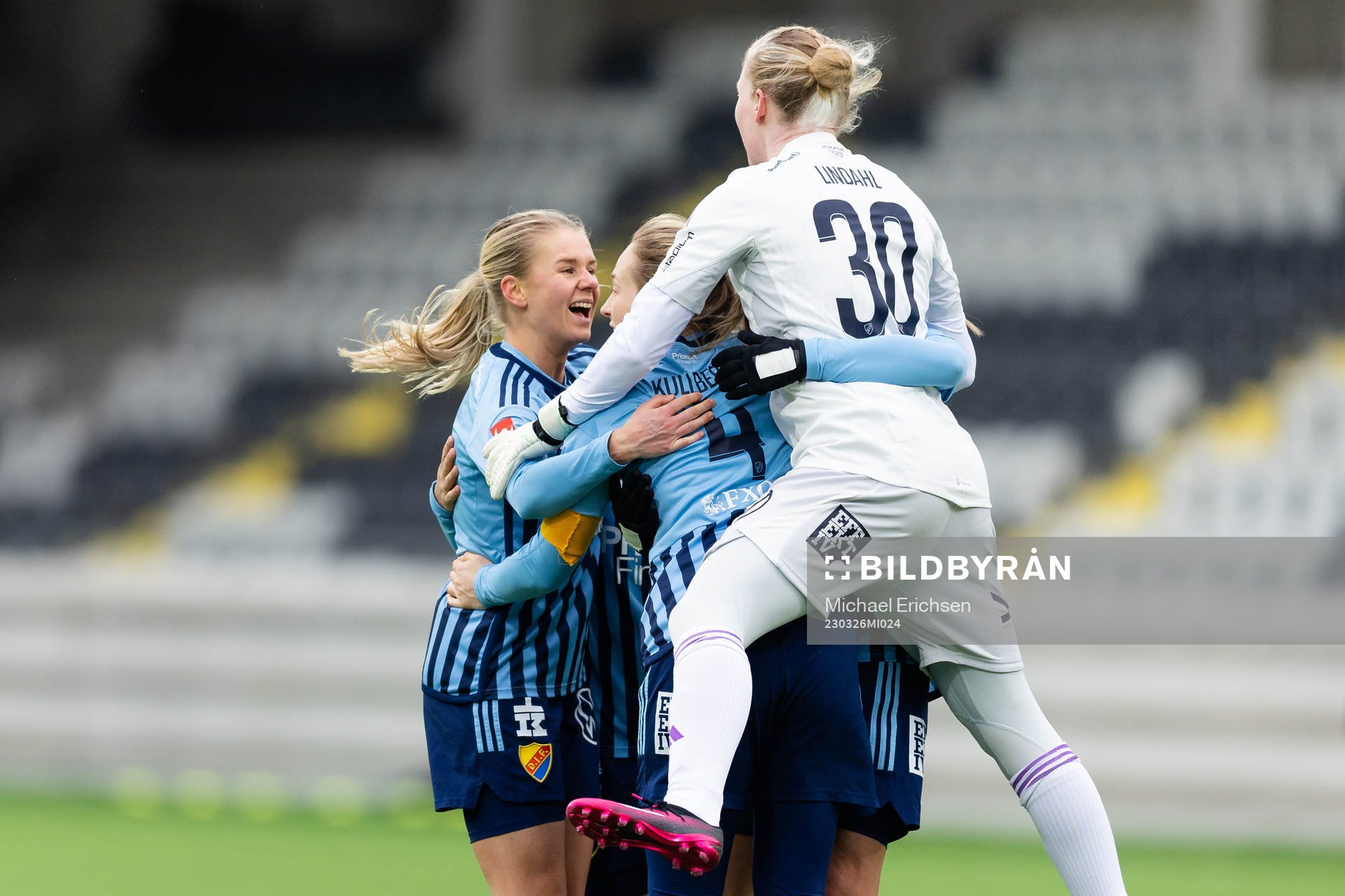 Djurgårdens spelare jublar