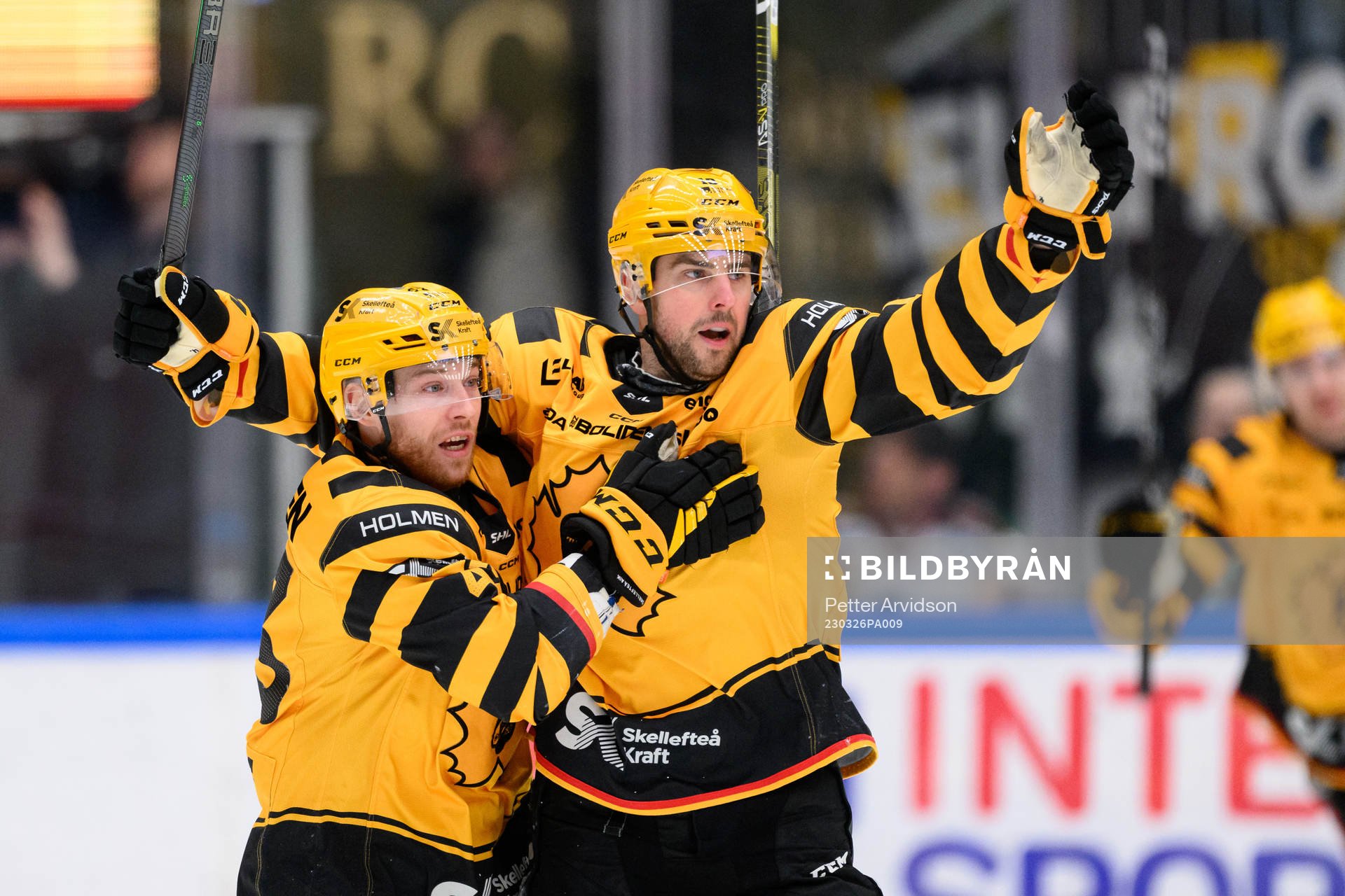 Skellefteås Joakim Lindström jublar