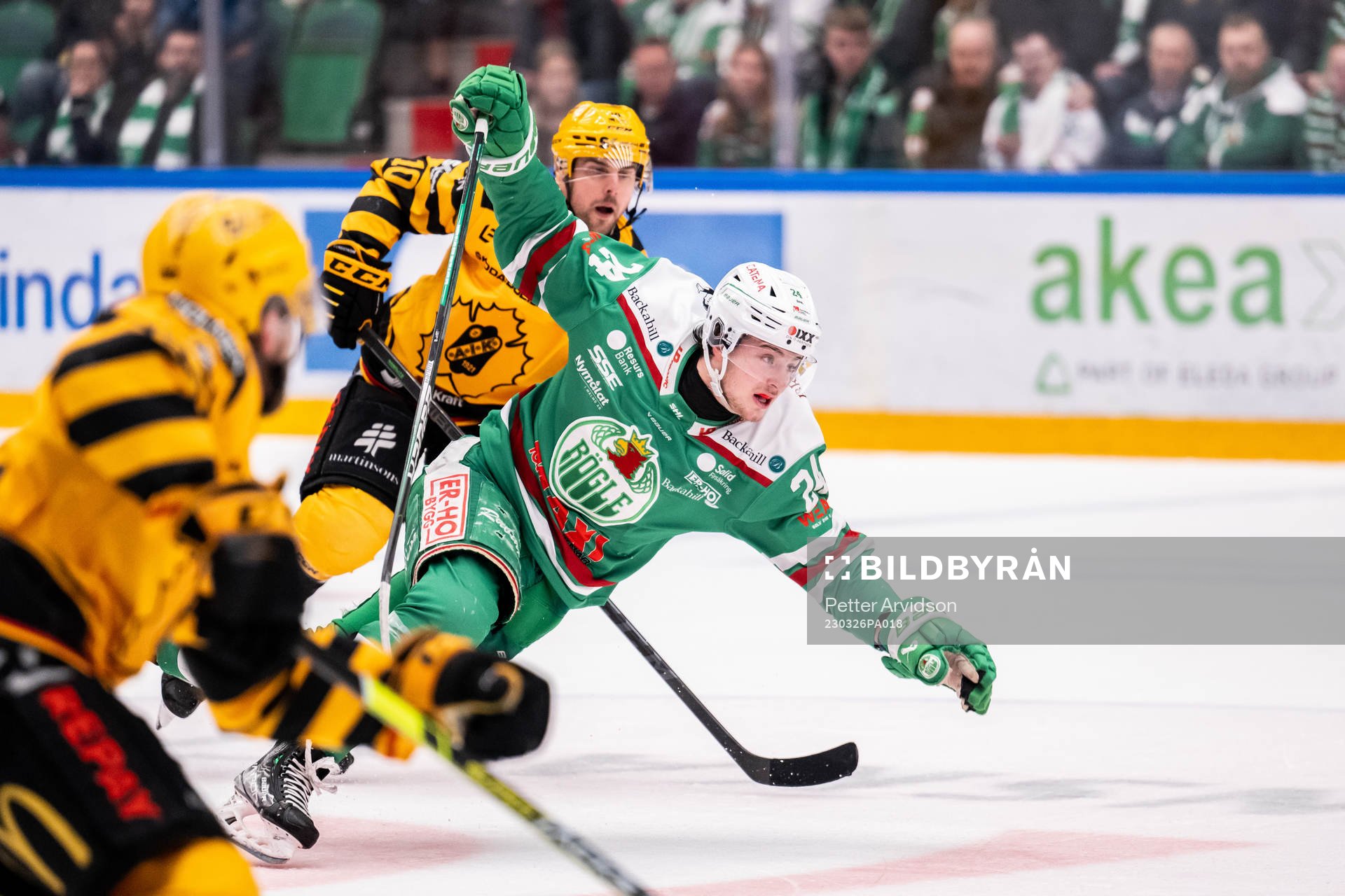 Rögles Marco Kasper och Skellefteås Joakim Lindström