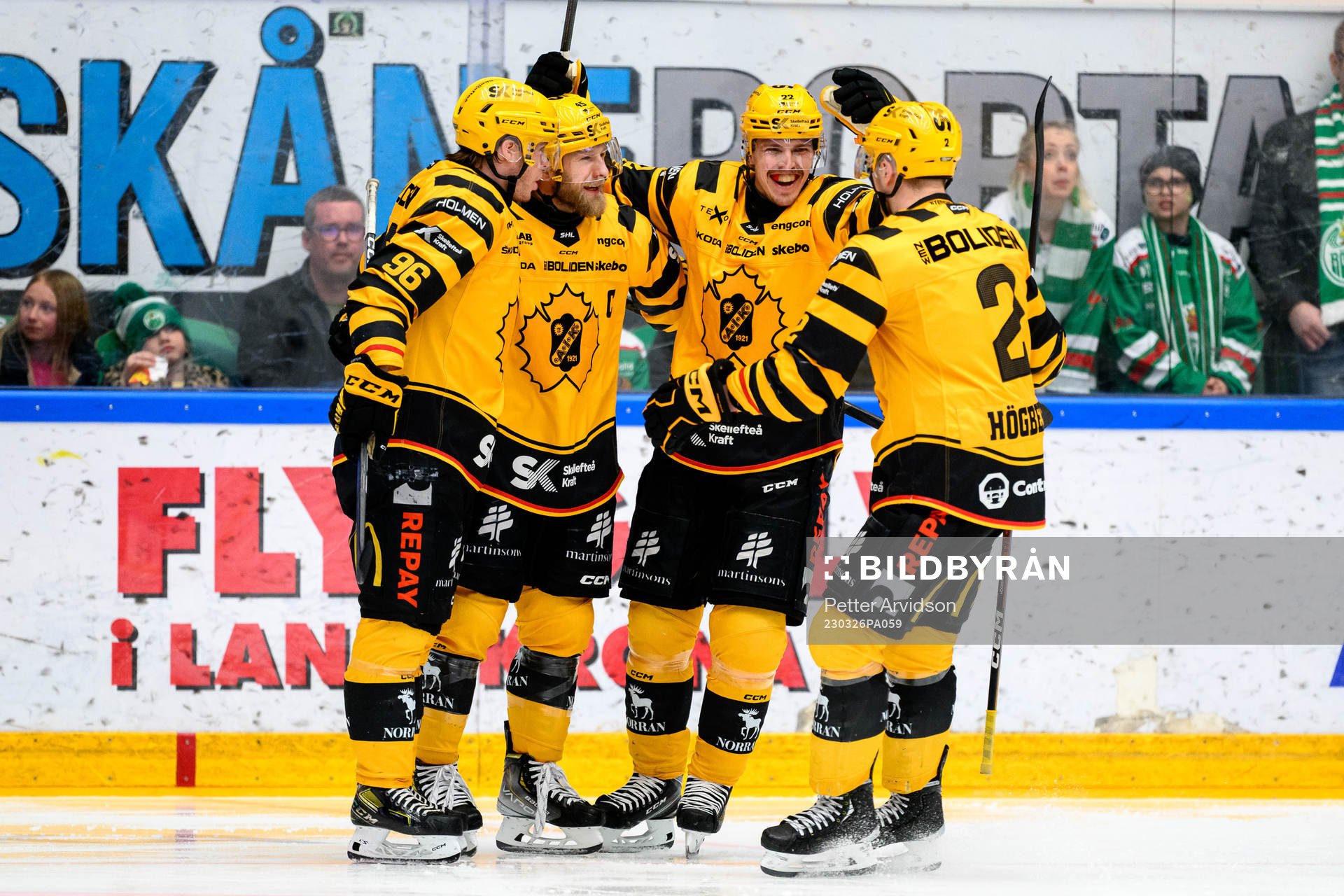 Skellefteås Oscar Möller jublar