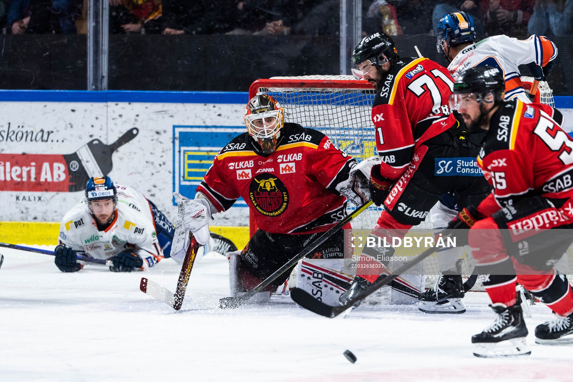 Luleås målvakt Joel Lassinantti