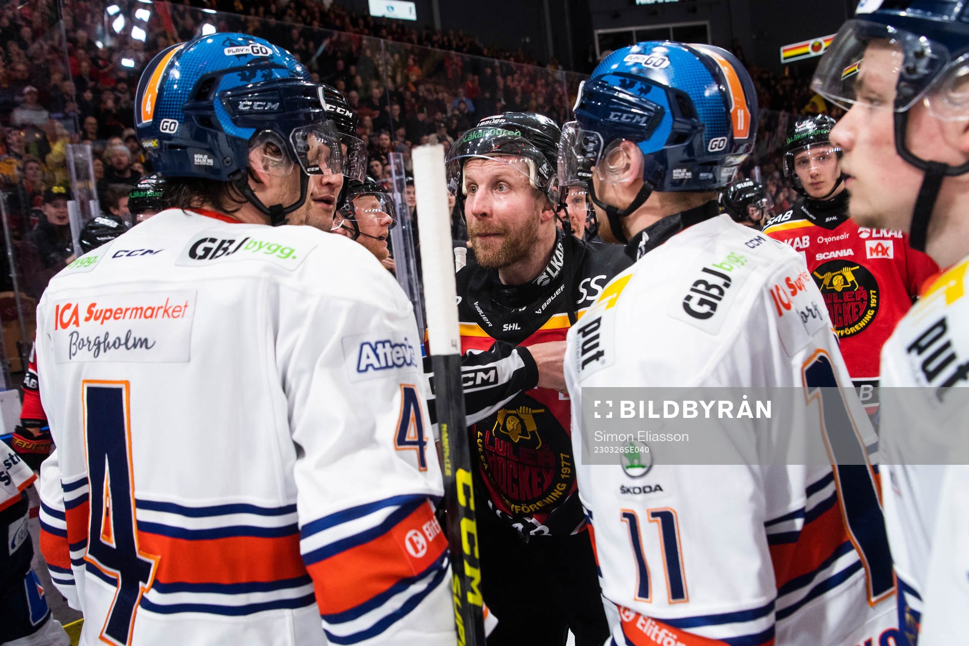 Växjös Keegan Lowe och Luleås Leo Komarov