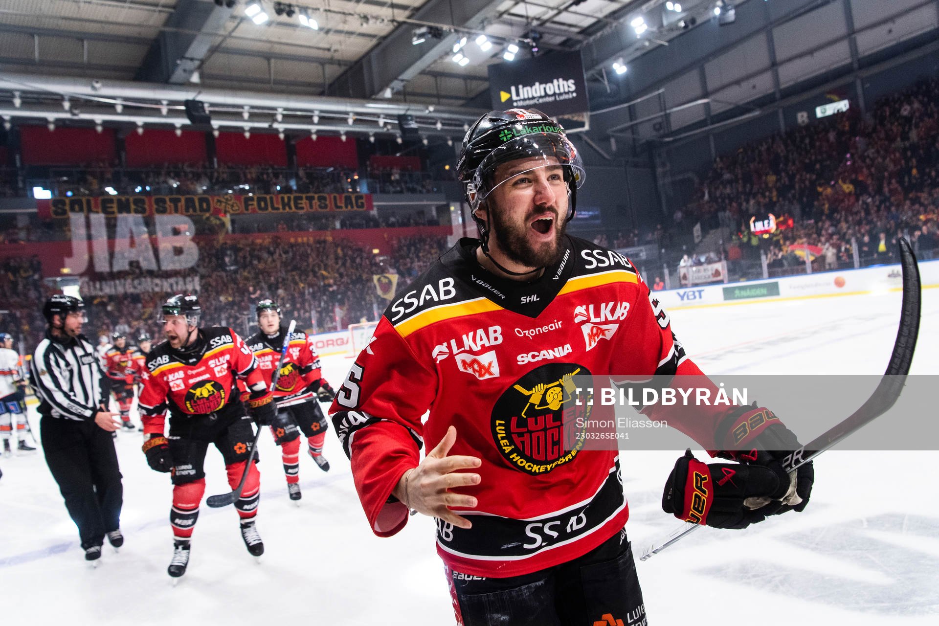 Luleås Filip Pyrochta jublar