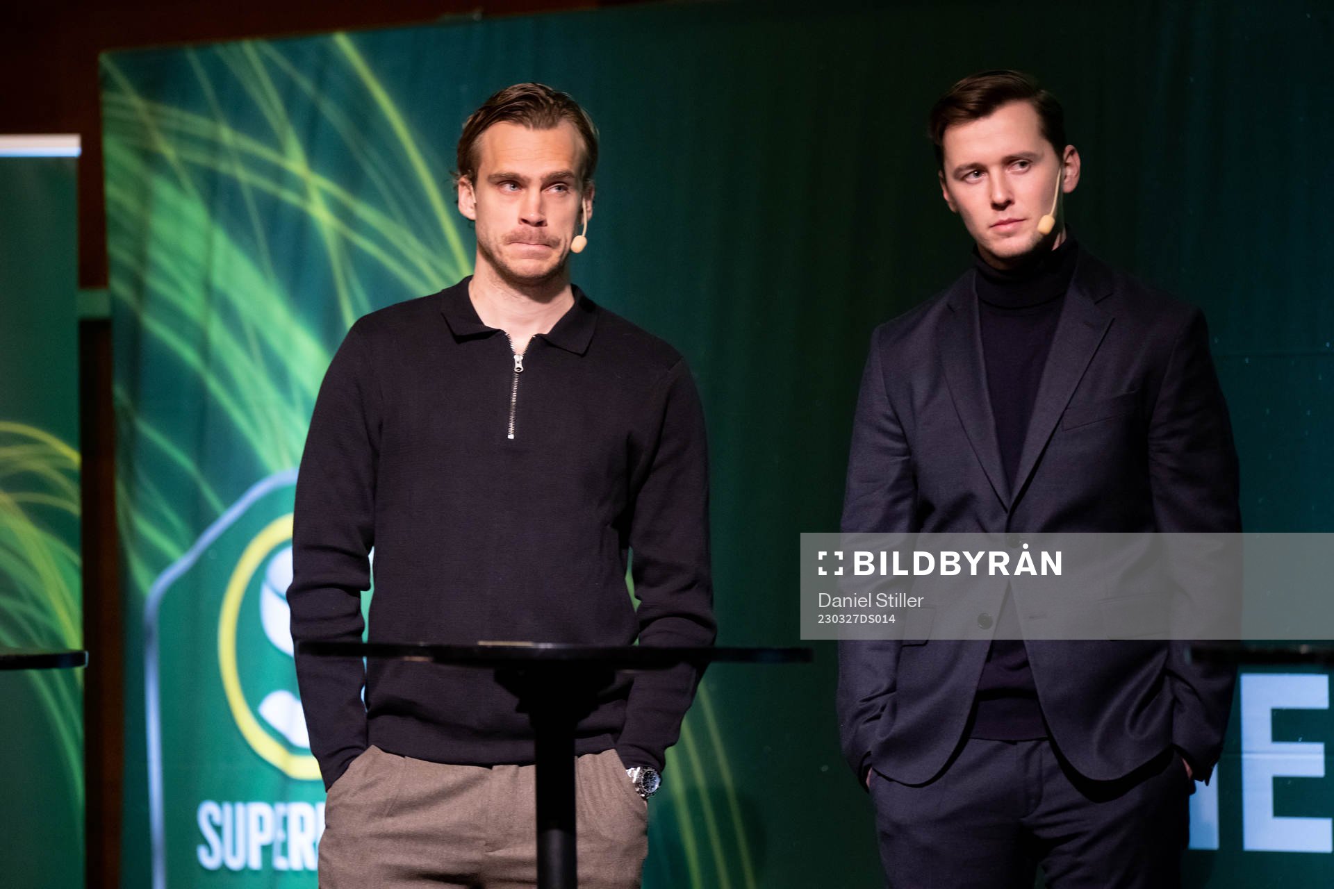 Sundsvalls Pontus Engblom och tränare Douglas Jakobsen