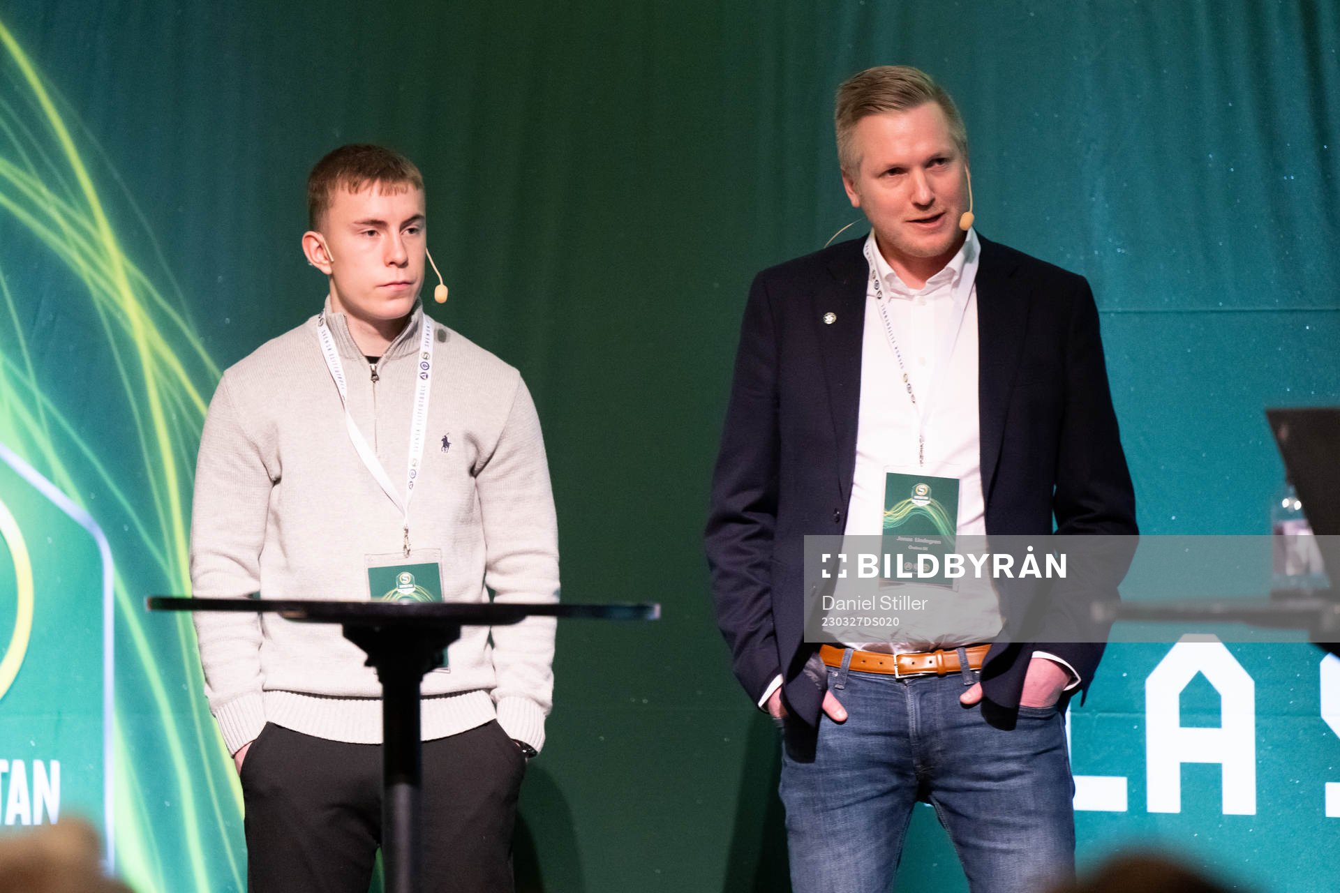 Örebros Valgeir Valgeirsson och  VD Jonas Lindegren